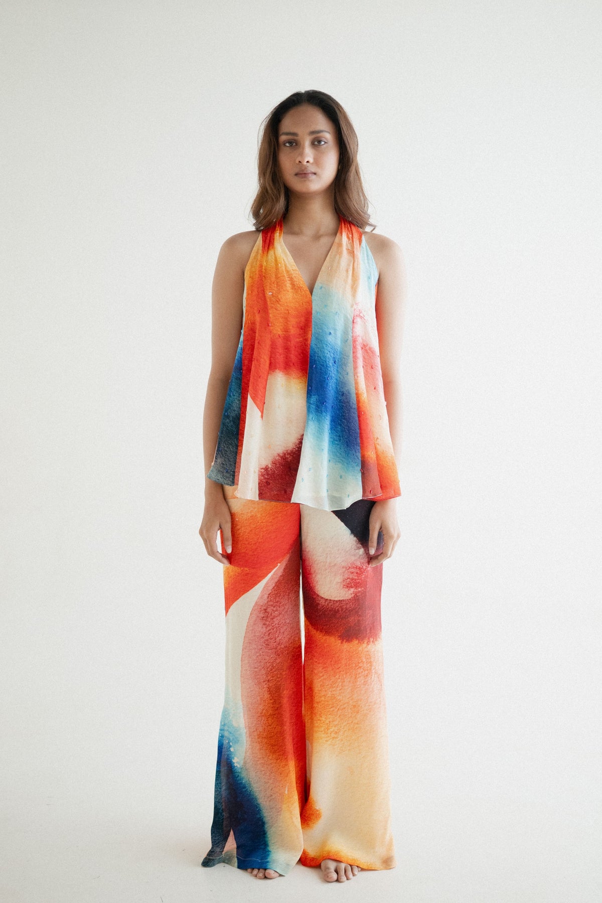 Printed Crepe Co-ord Set