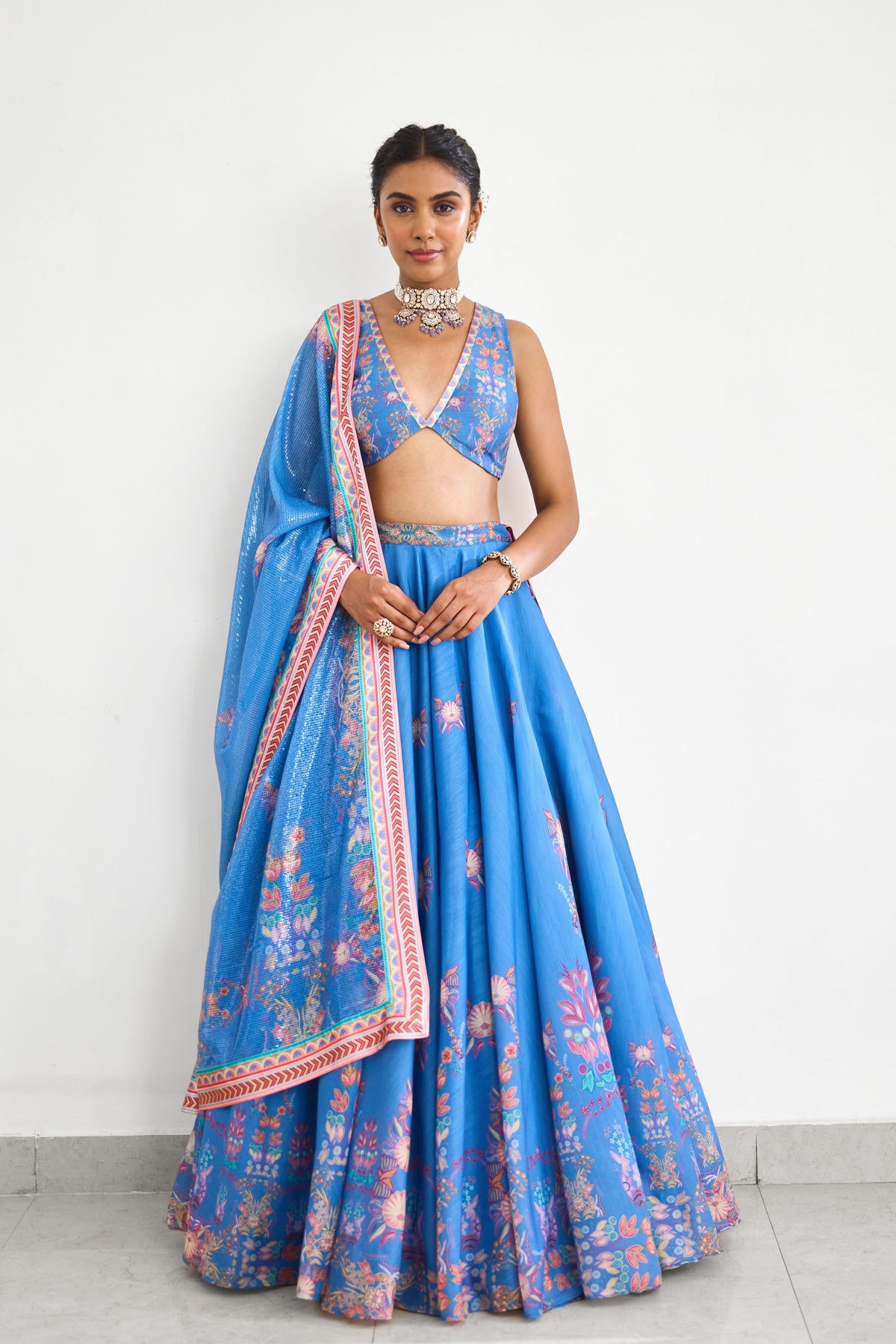 Blue Haze  Lehenga Set