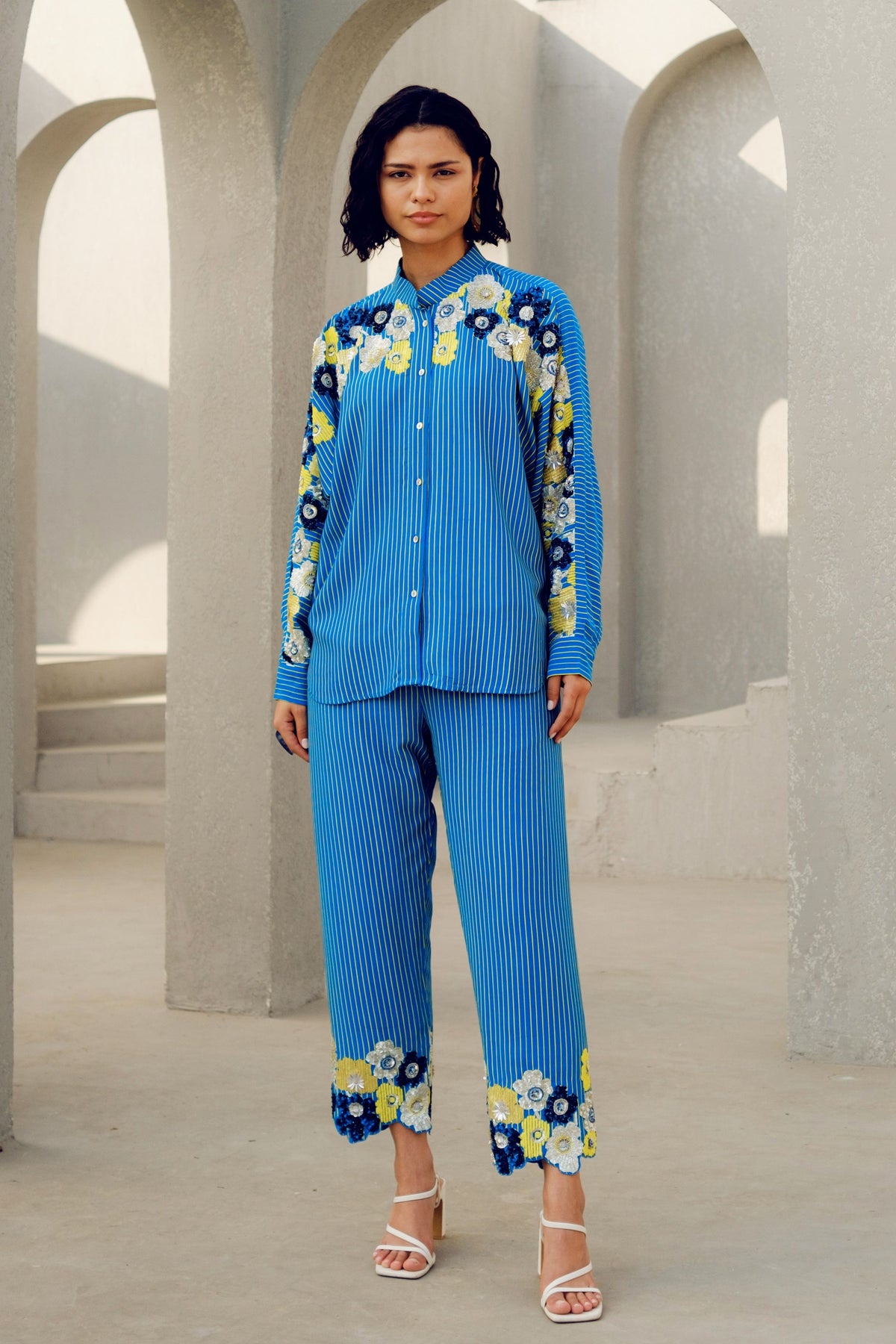 Blue Stripe Pants