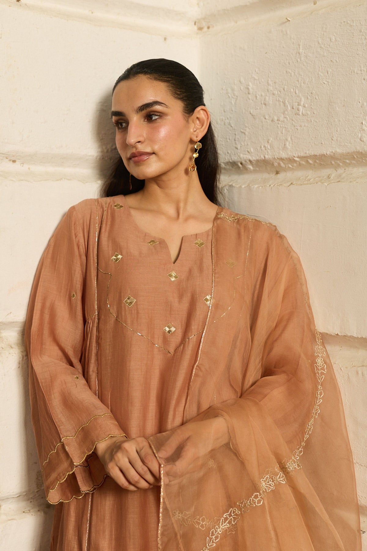 Mabel Fawn Kurta Set