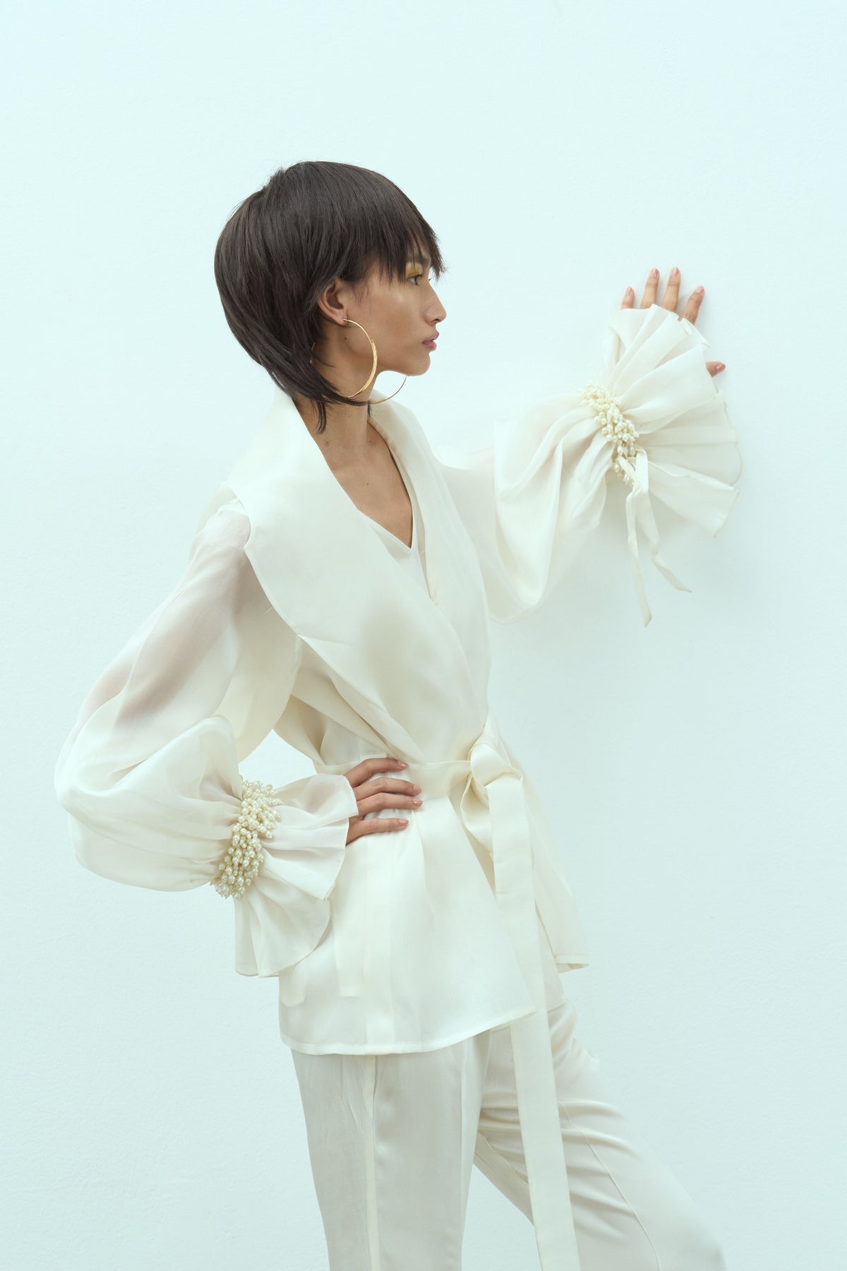 Egg Shell Peony Set