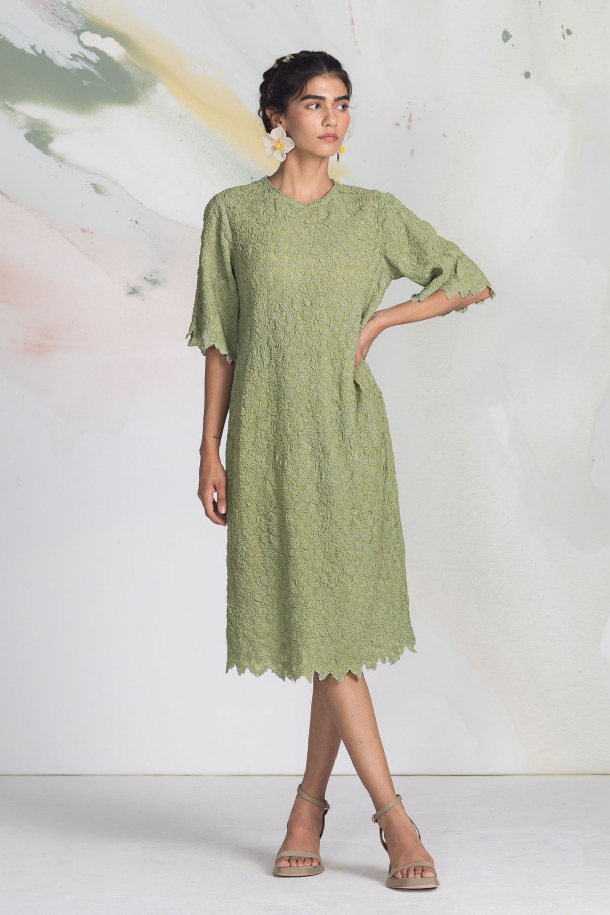 Gleam Smock Dress