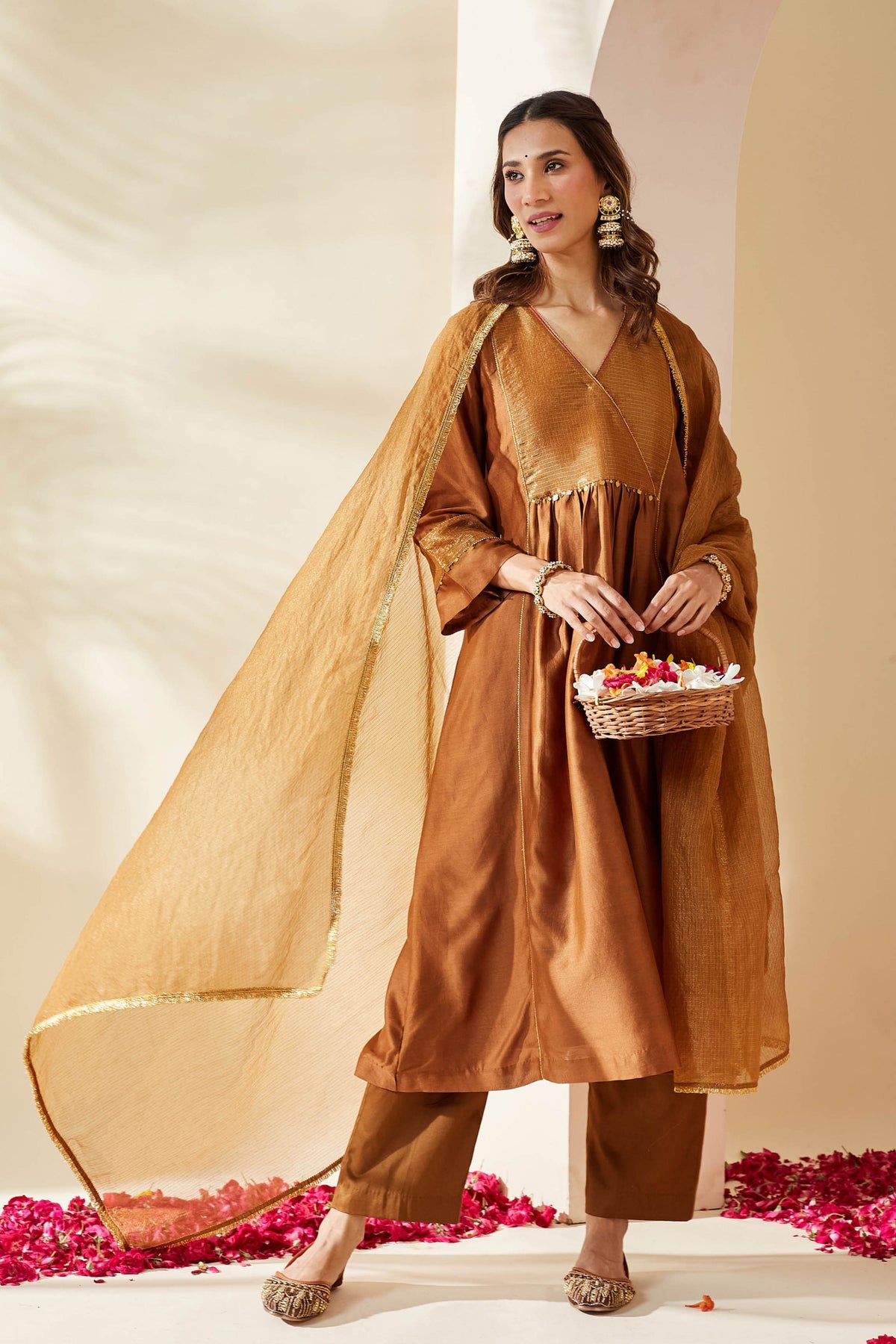 Brown Zohra Kurta Set