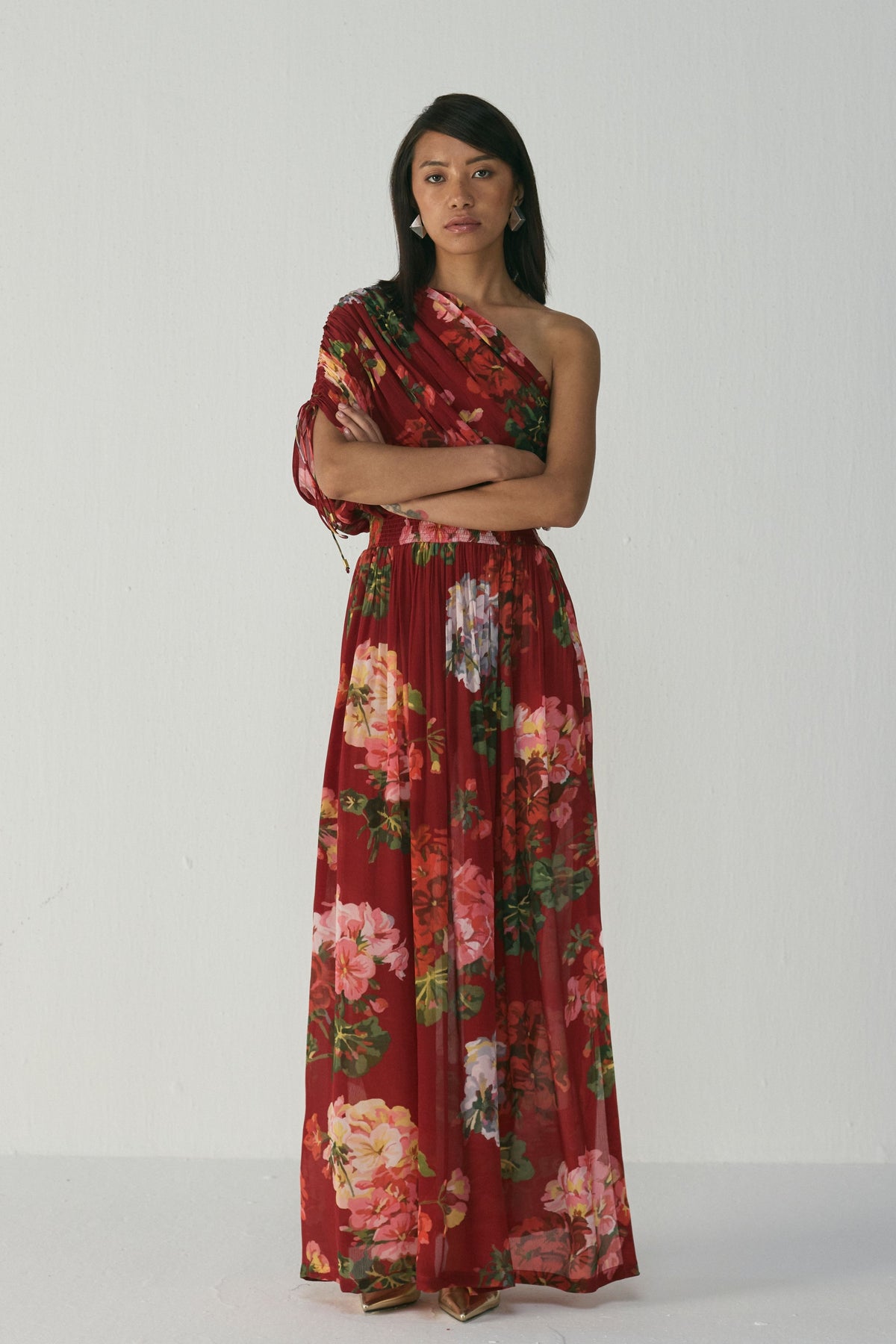 Jingle One Shoulder Dress