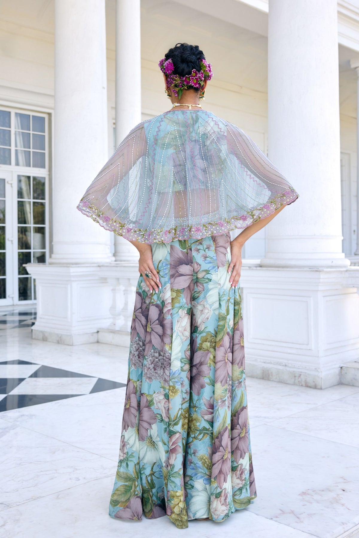 Amaira Floral Sharara Set