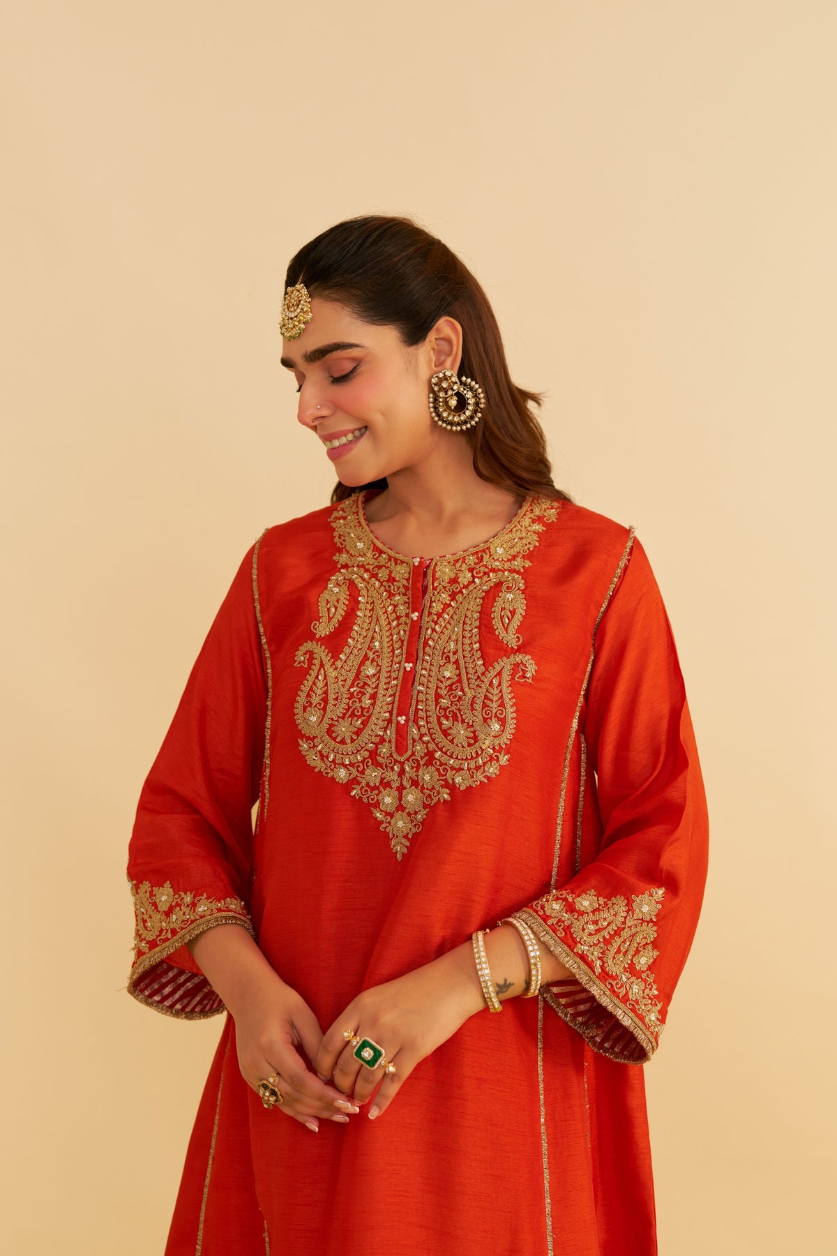 Ayra Burnt Orange Salwar Set
