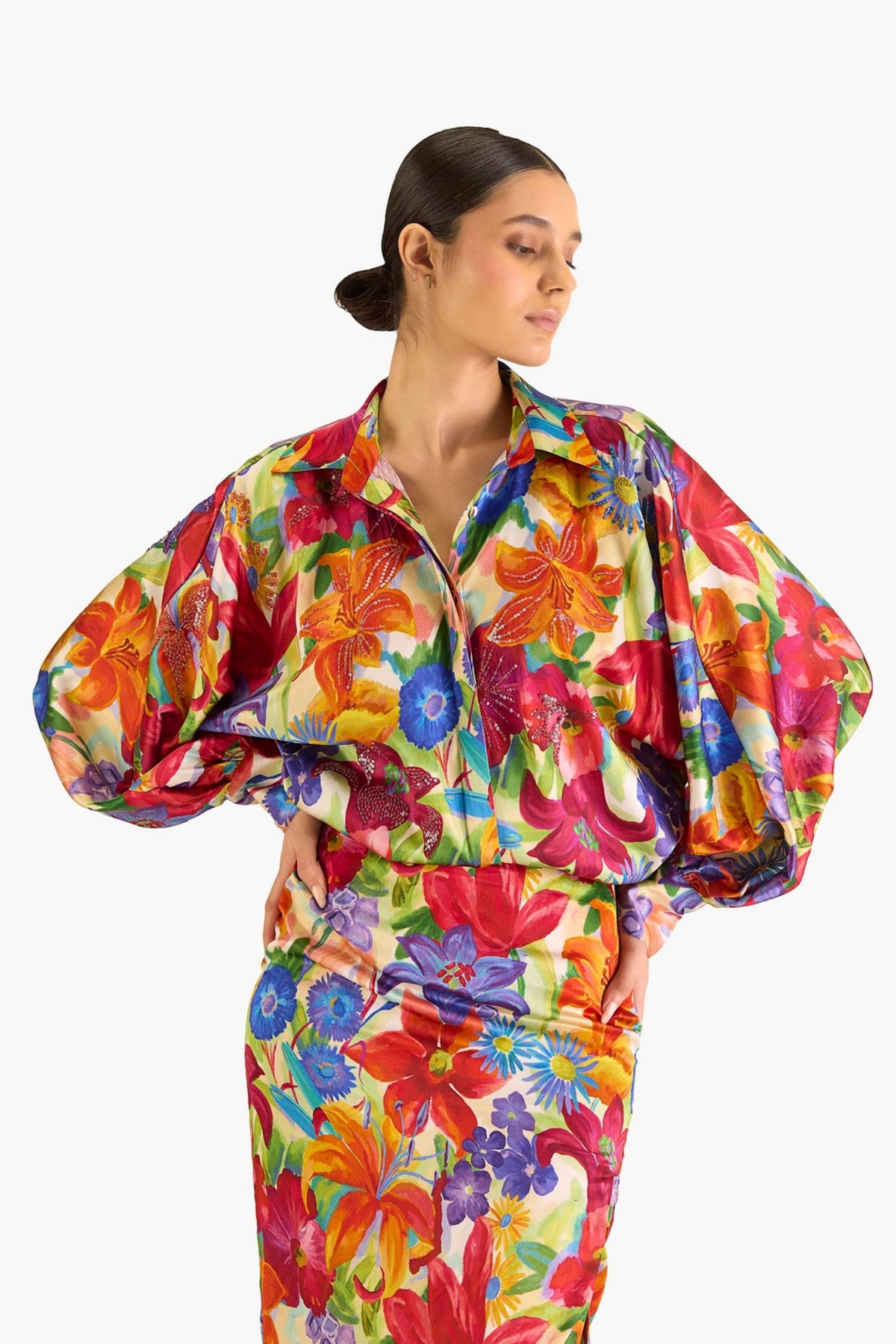 Hockney Floral Printed Shirt