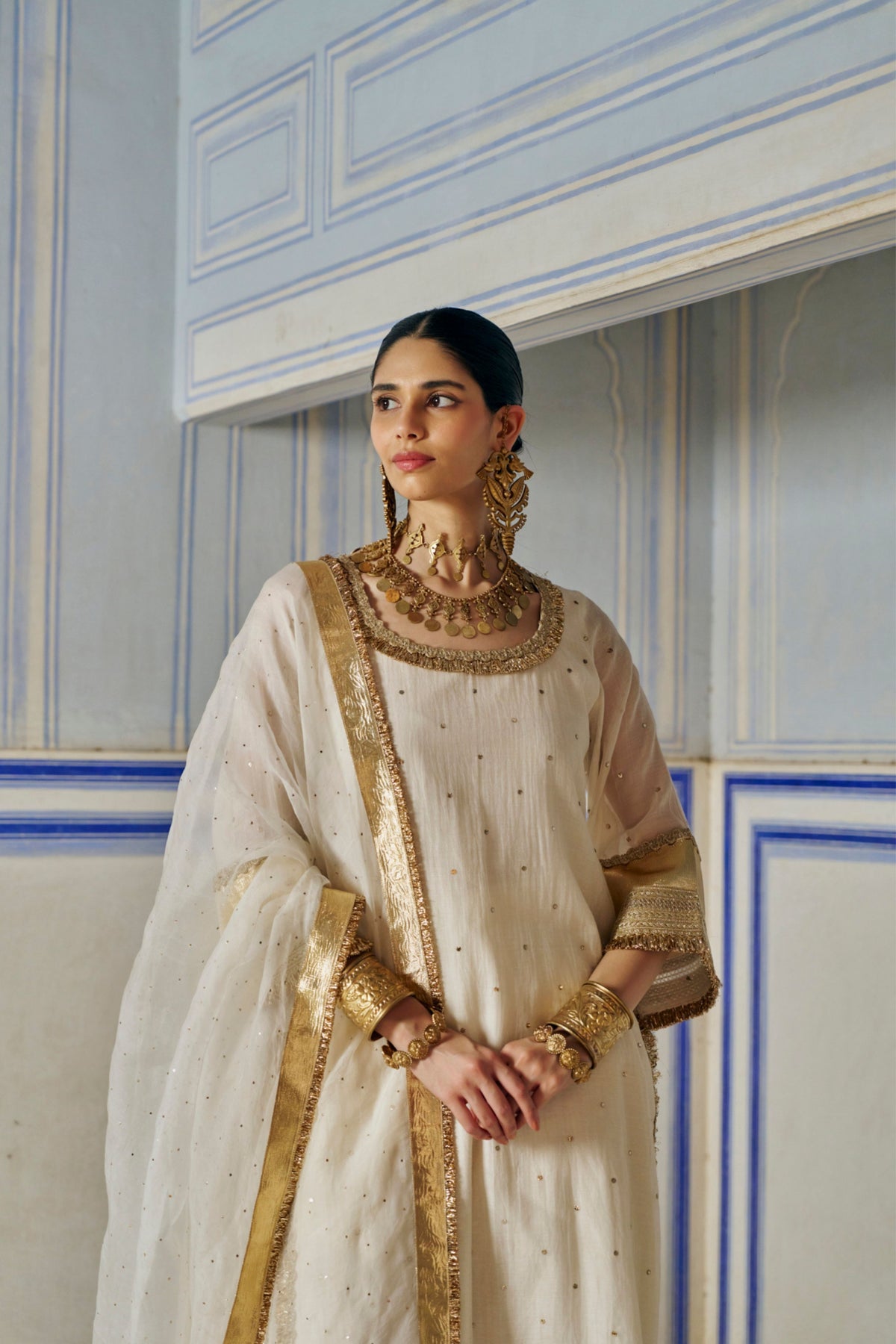 Ivory Straight Kurta Set