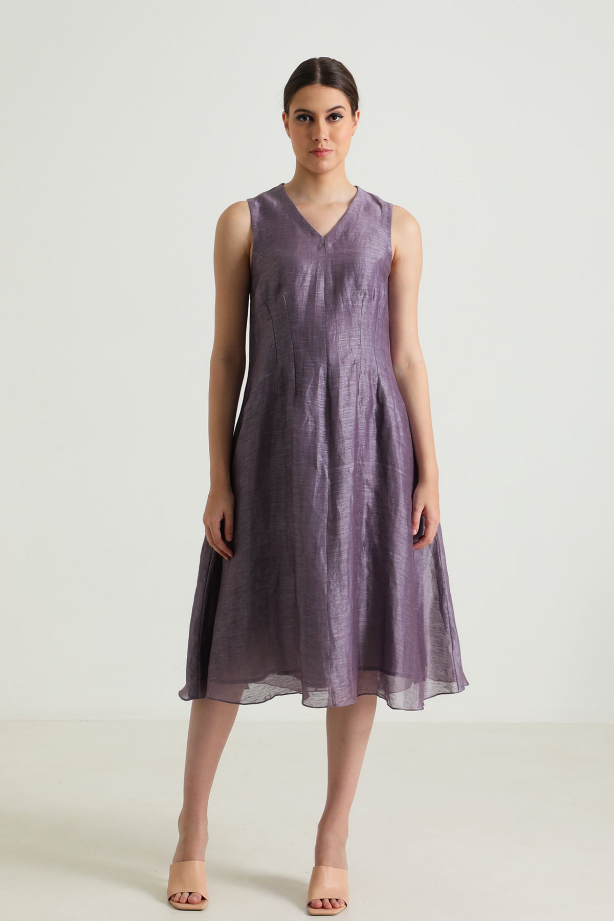 Mauve Jacket Dress Set