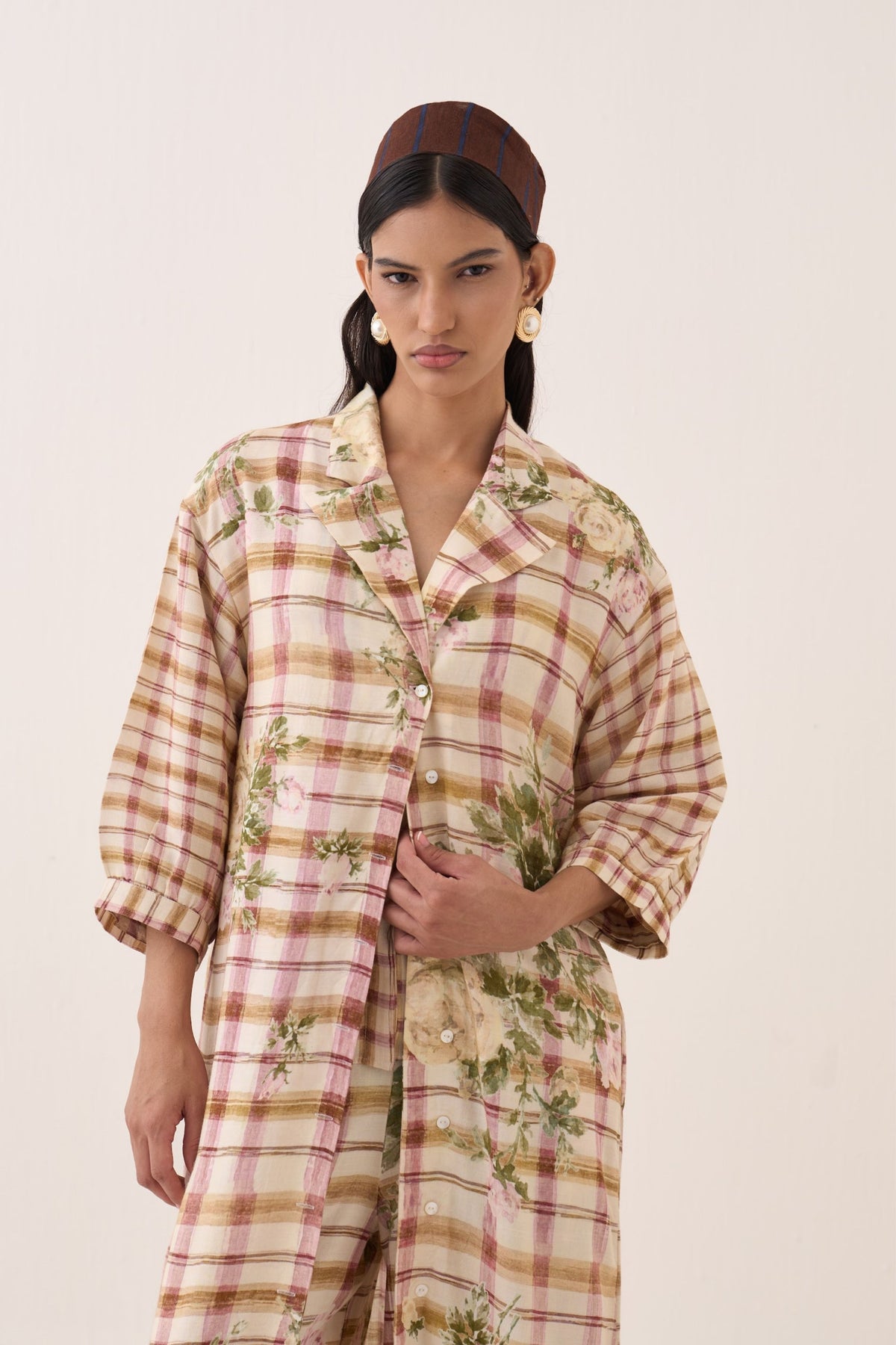Jaali Rose Trench Jacket