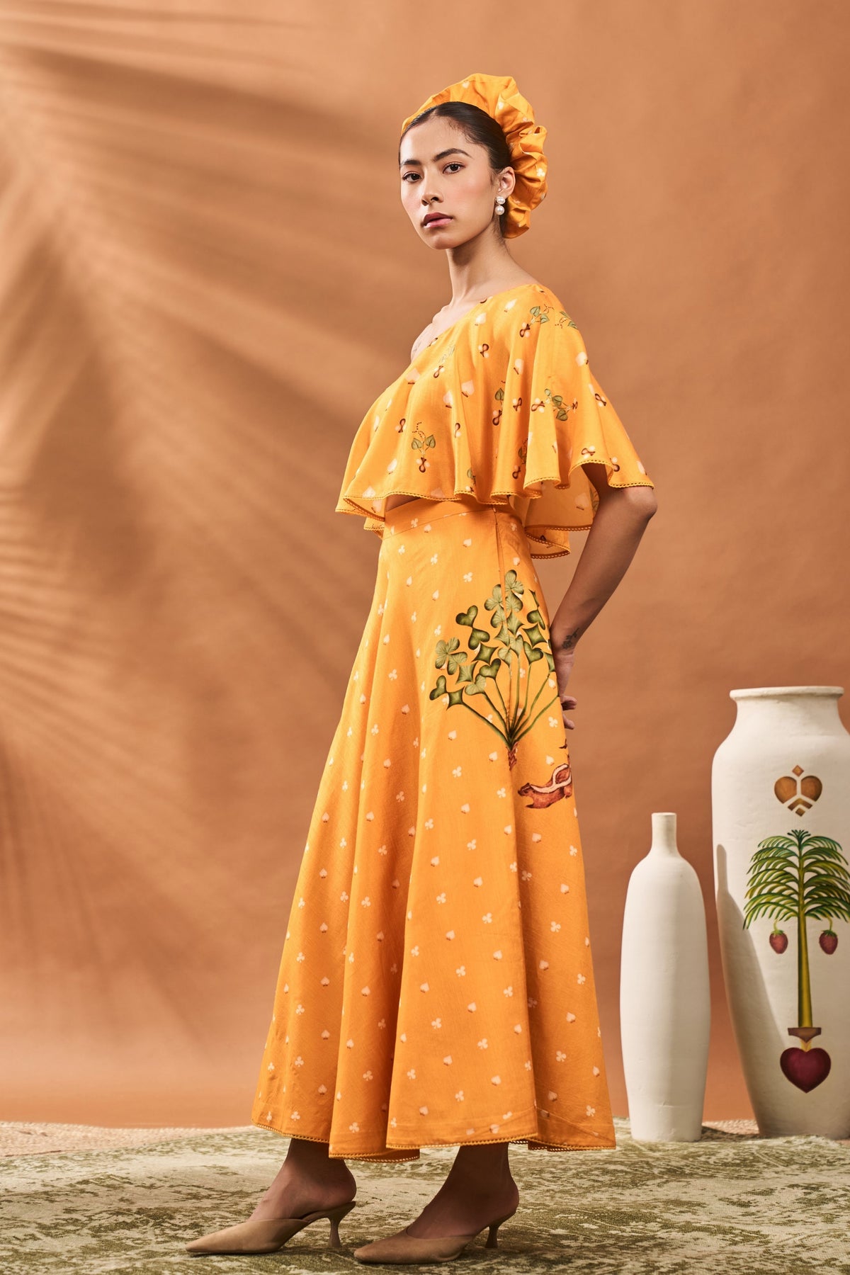 Yellow Spade Blossom Co-ord Set