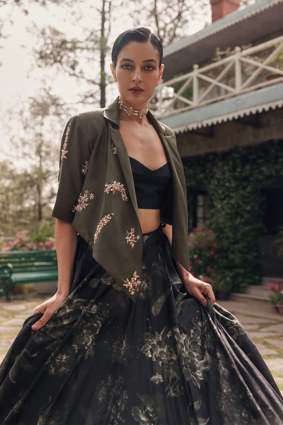 Storm Letter Lehenga Set