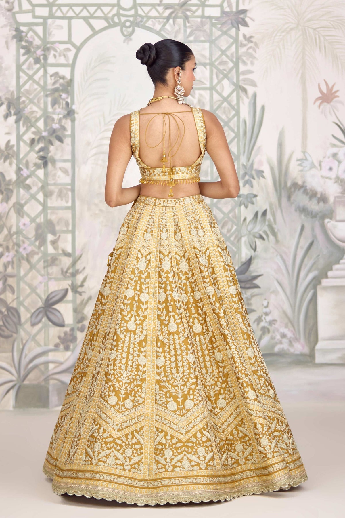 Yellow Mustard Lehenga Set