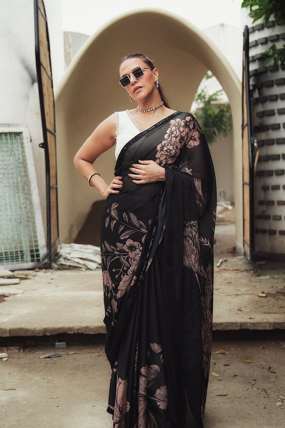 Neha Dhupia in Varun Bahl Pret