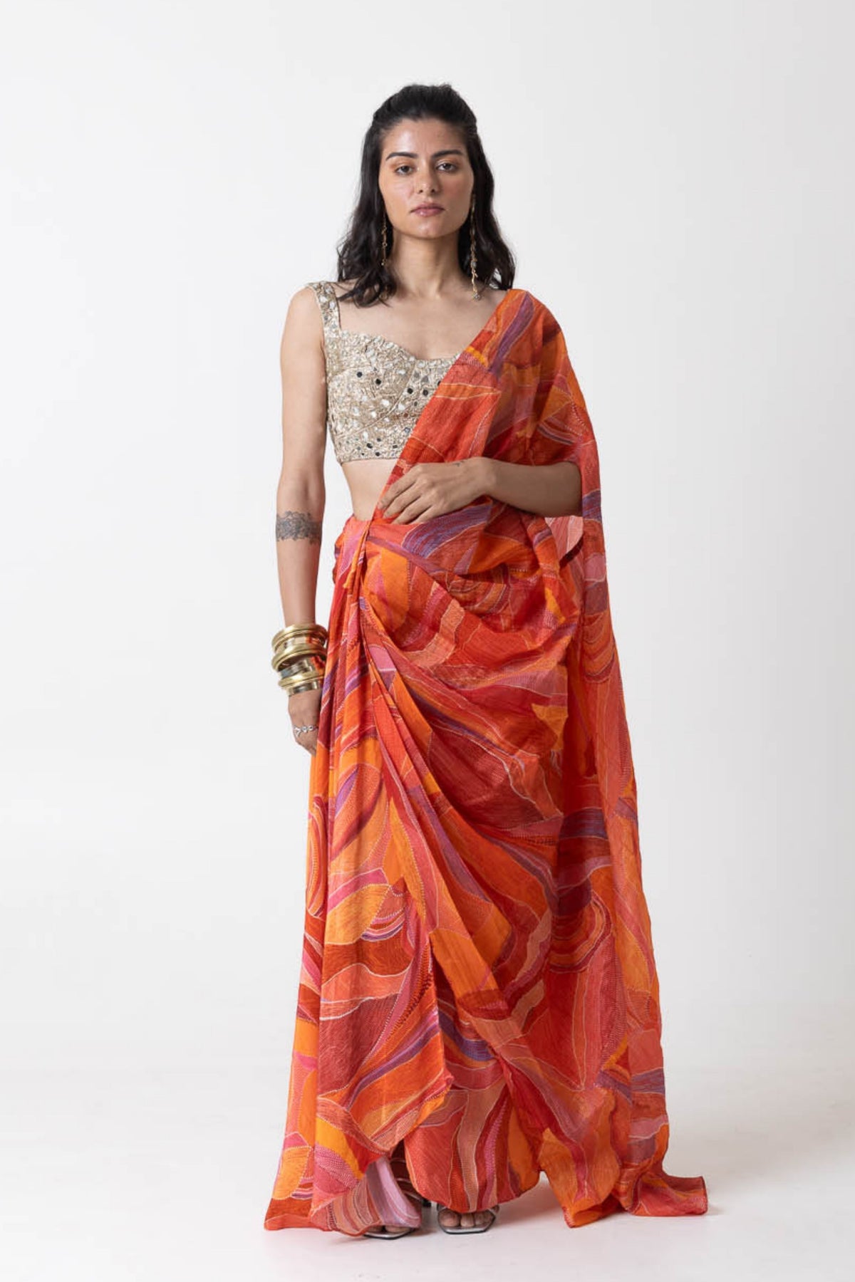 Sera Drape Saree Set
