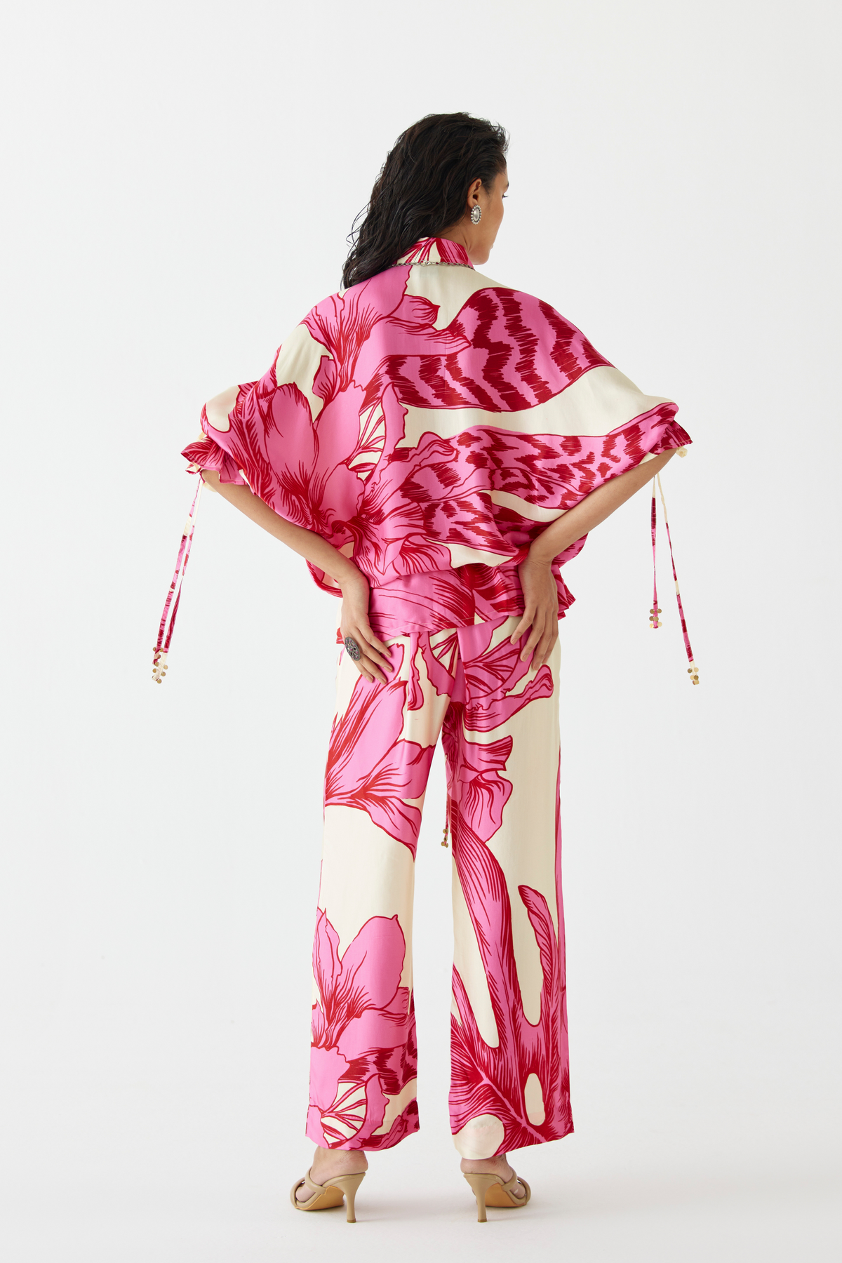 Pink  Aphrodite Drawstring Shirt &amp; Pants