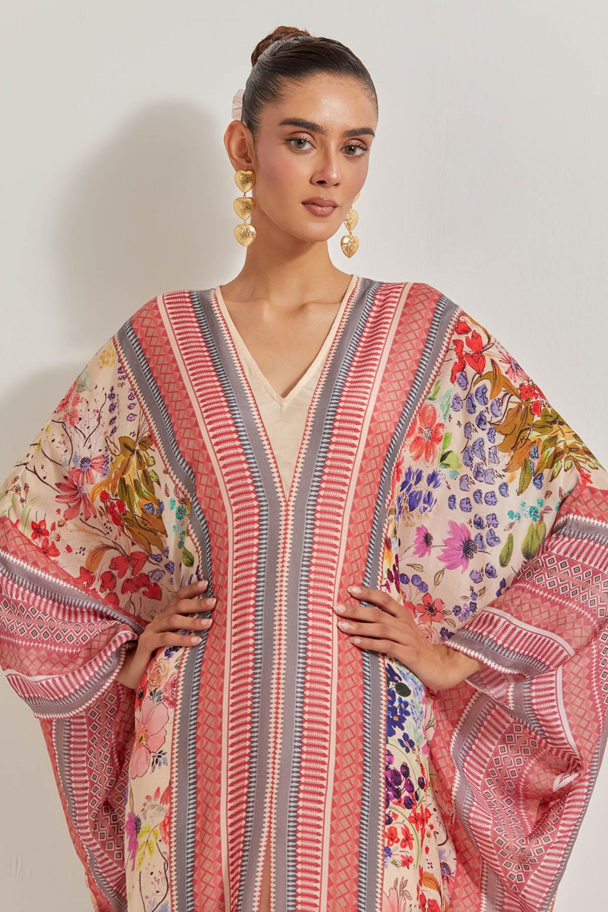 Blooming Burst Printed Kaftan