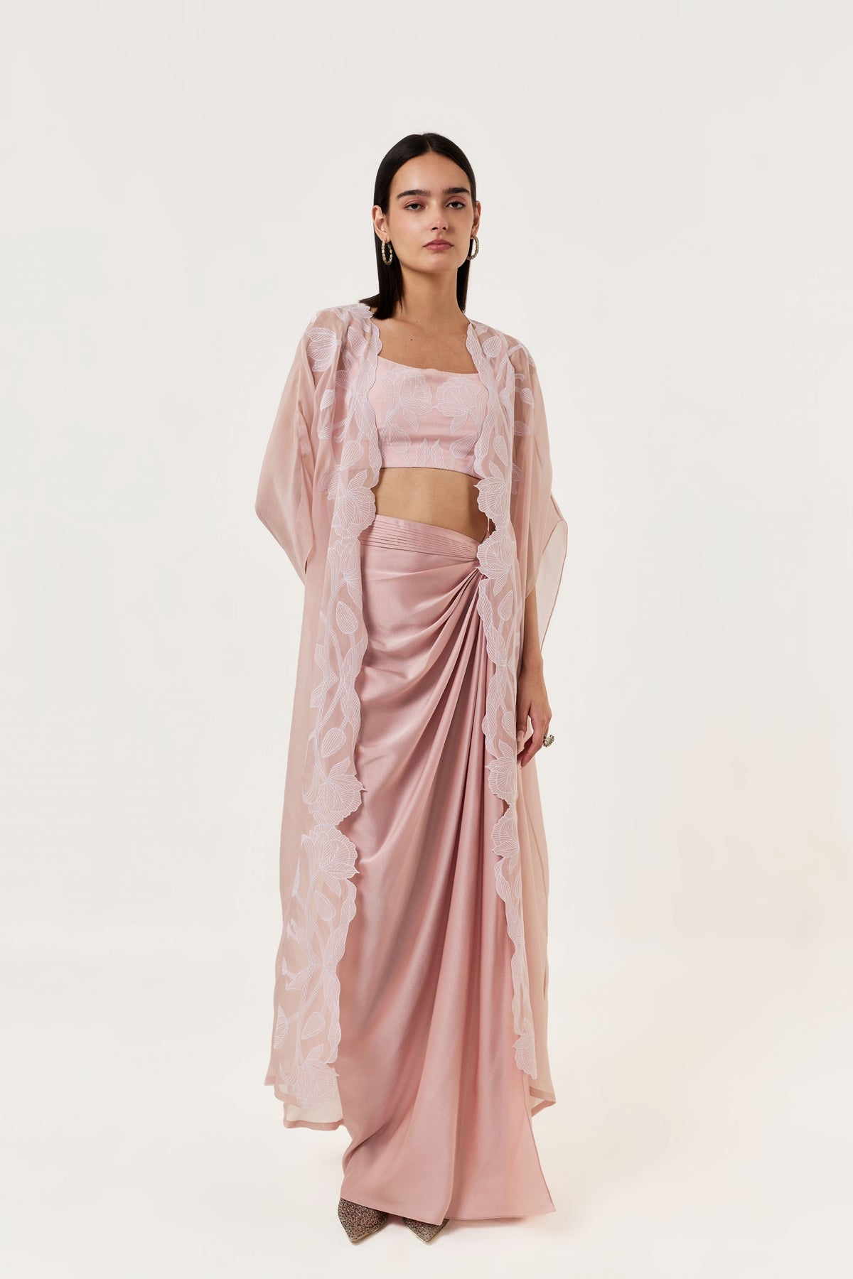 Wild Tulip Blush Pink Bustier Skirt Set