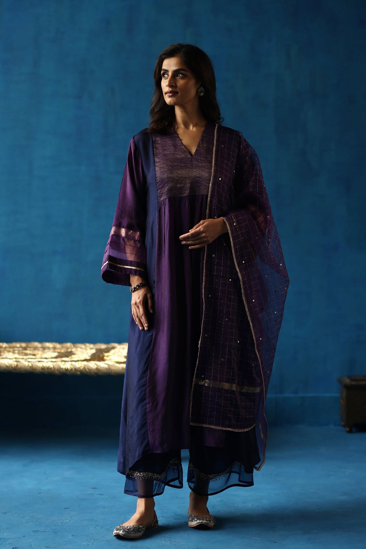 Midnight Blue Jamun Kurta Set