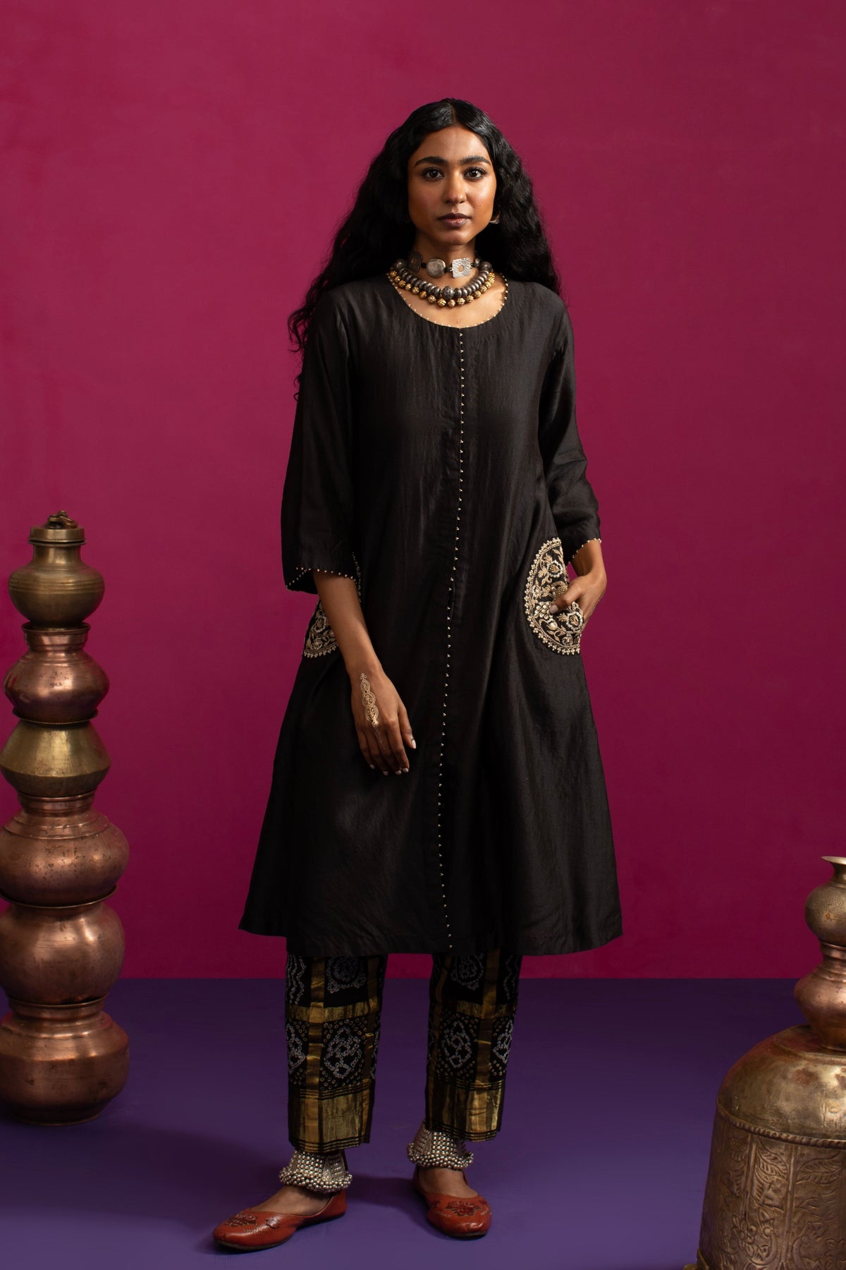 Peacock Pocket Kurta Set