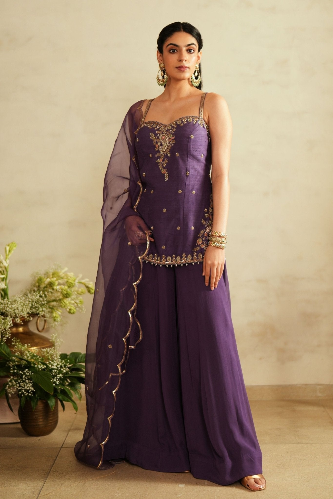 Princess Cut Sharara Set - Saisha By Charu Arora - Elahe