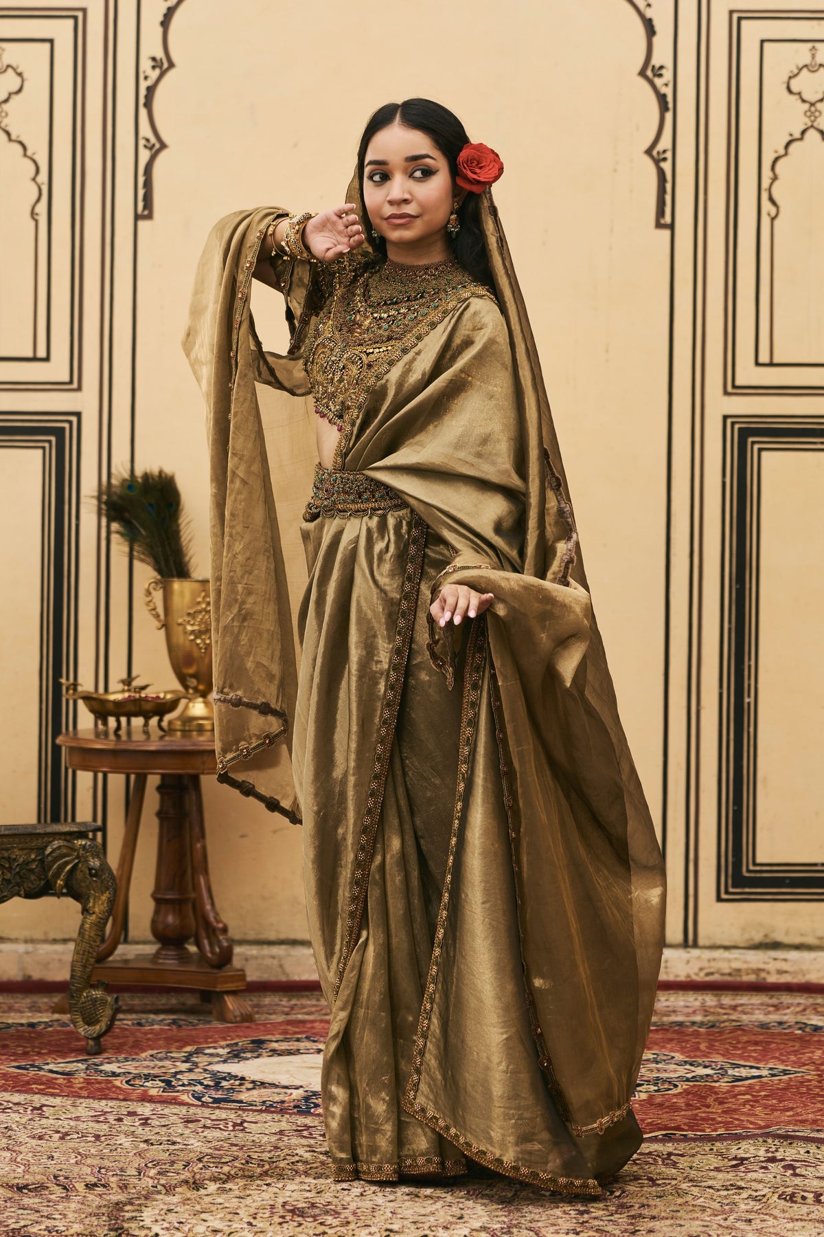 Krishnavarna Saree Set