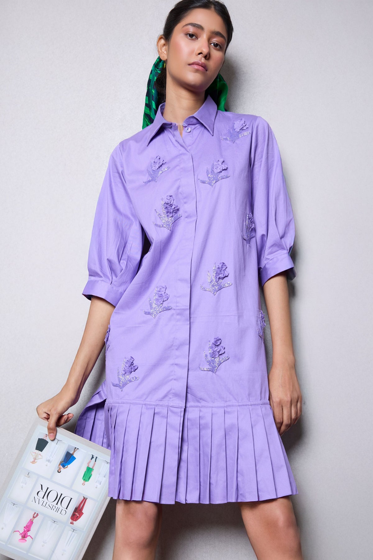 Orchid Cascade Mauve Dress