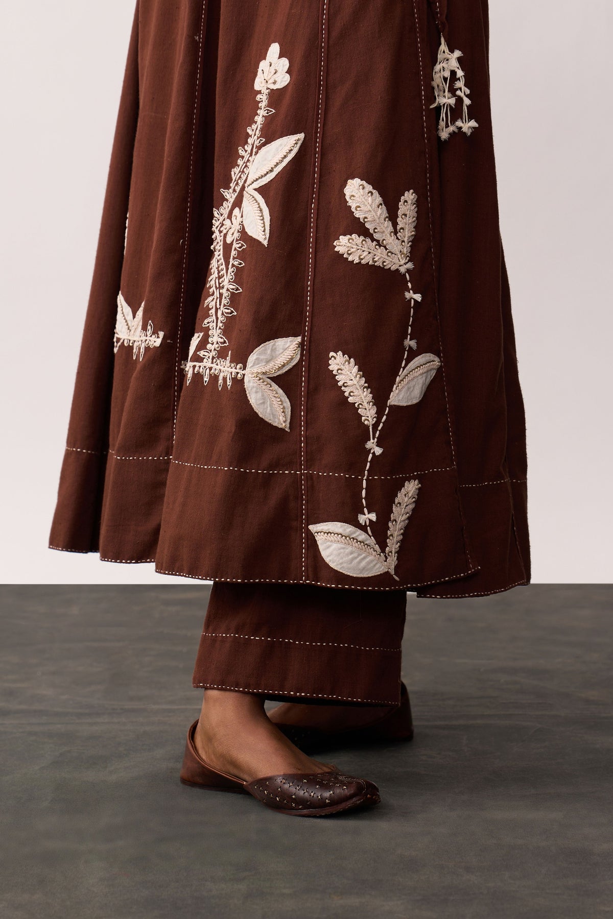 Hansa Brown Kurta With Pants