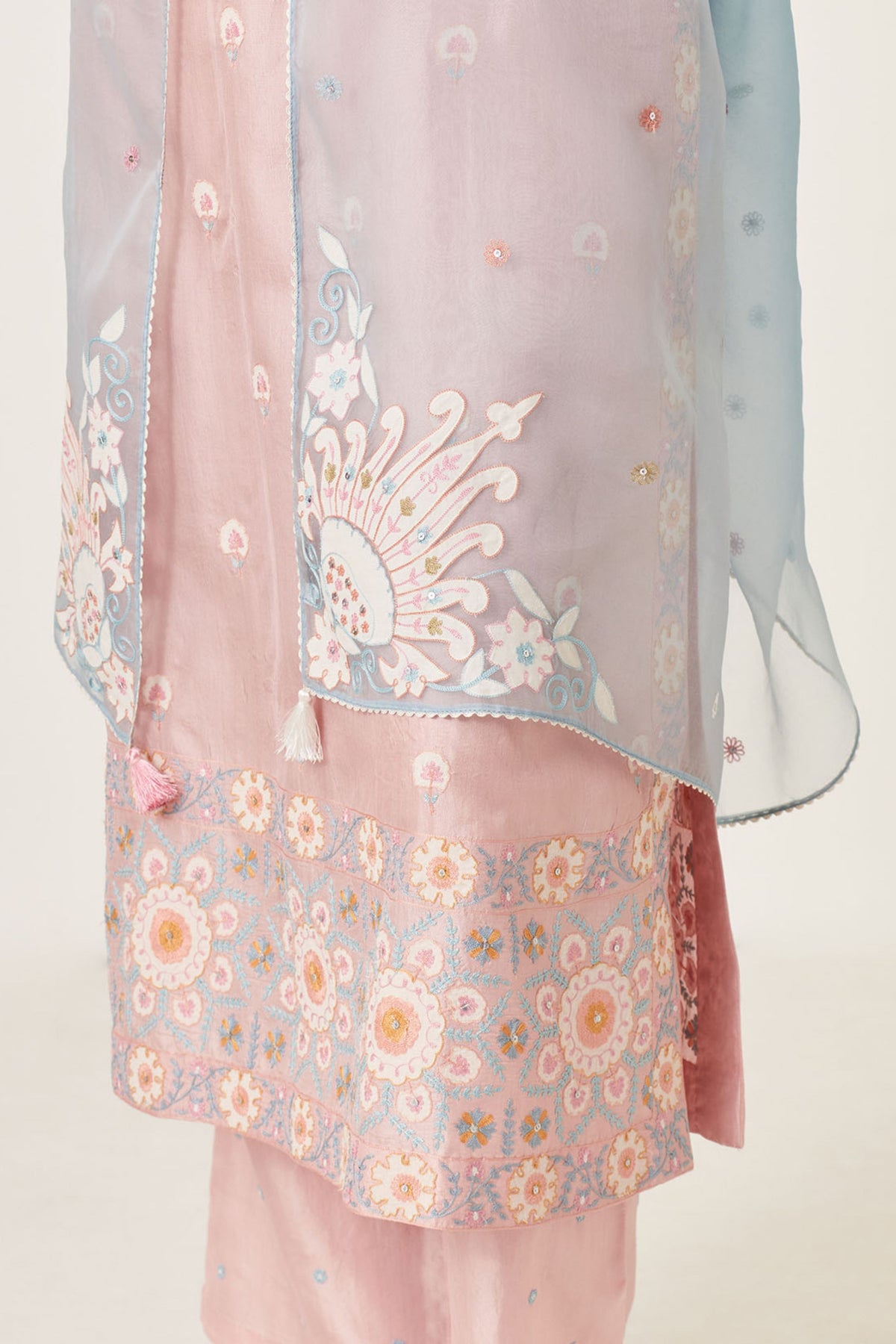 Pink Silk Kurta Set