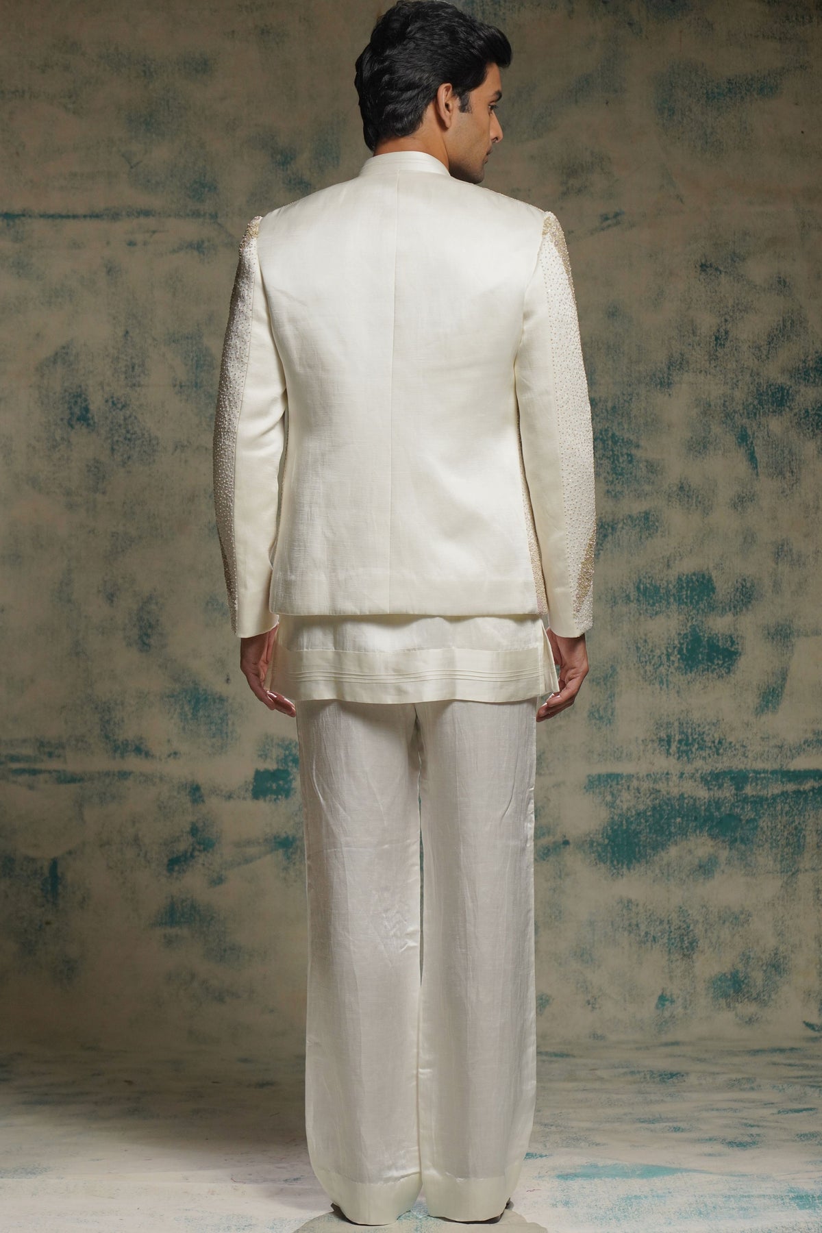 Classic Ivory Short Jacket Set