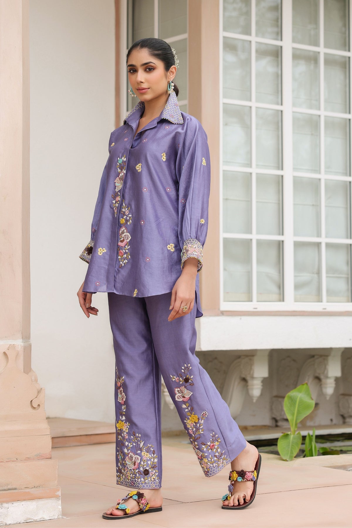 Gulzar Floral Embroidered Co-ord Set
