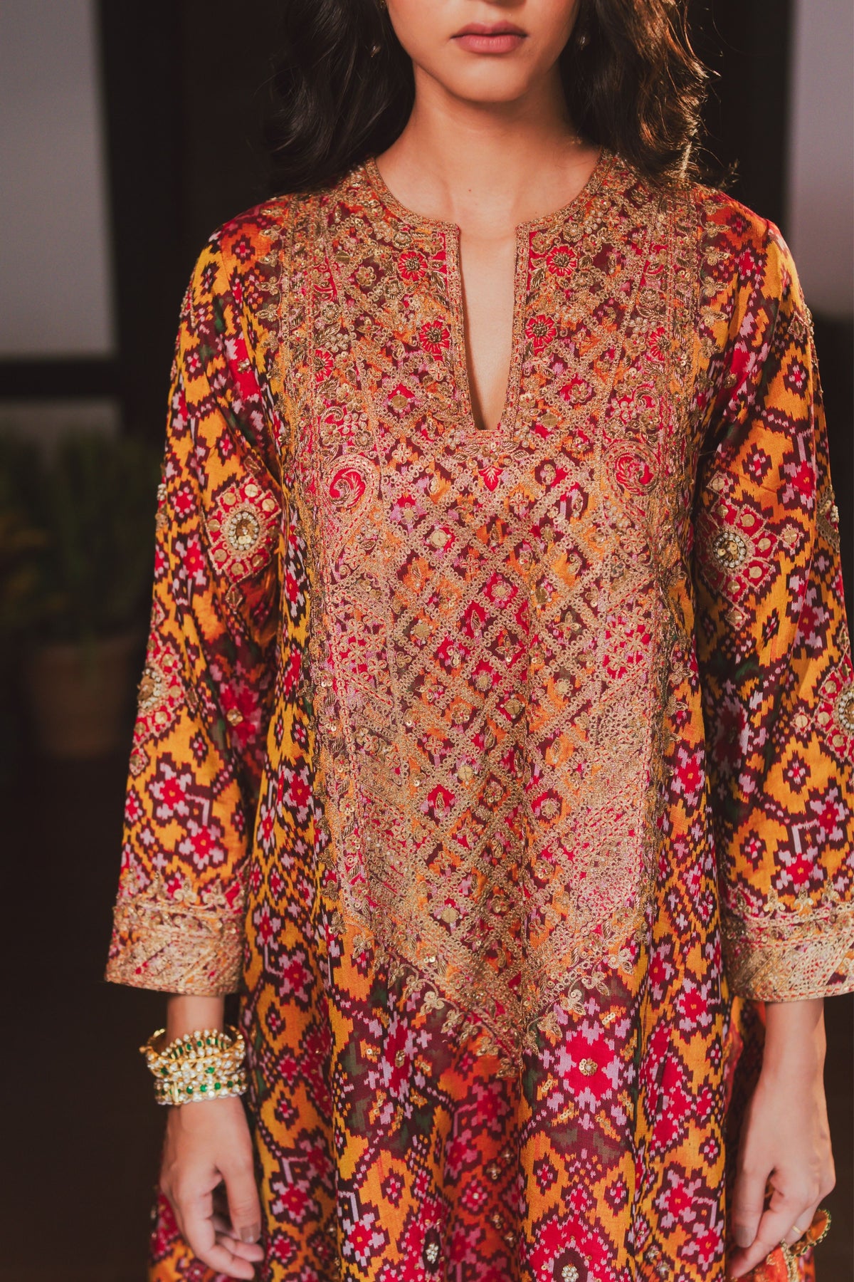 Charmi Mustard Kurta Set
