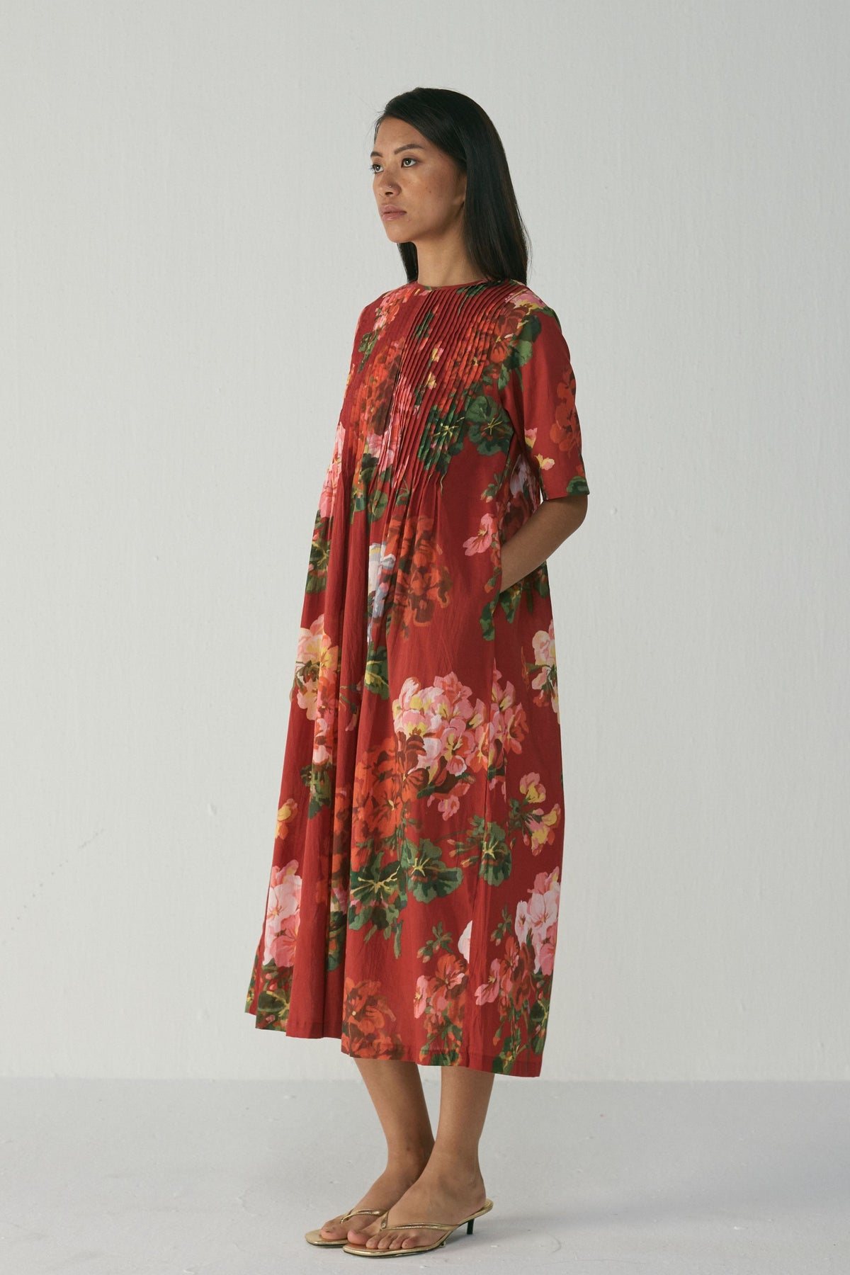 Jingle Pintucks Dress
