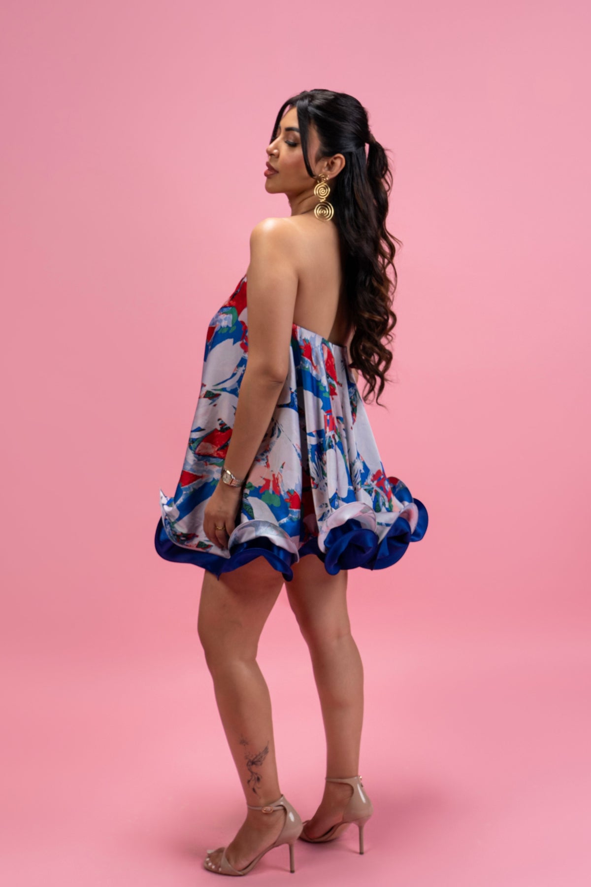 Colorblock Mini Dress
