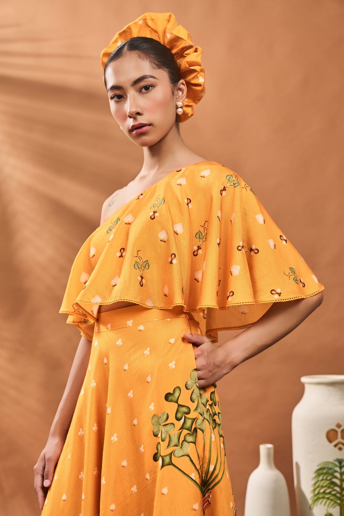 Yellow Spade Blossom Co-ord Set