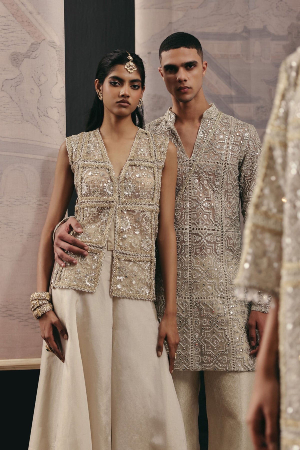 Ivory Mirrorwork Kurta