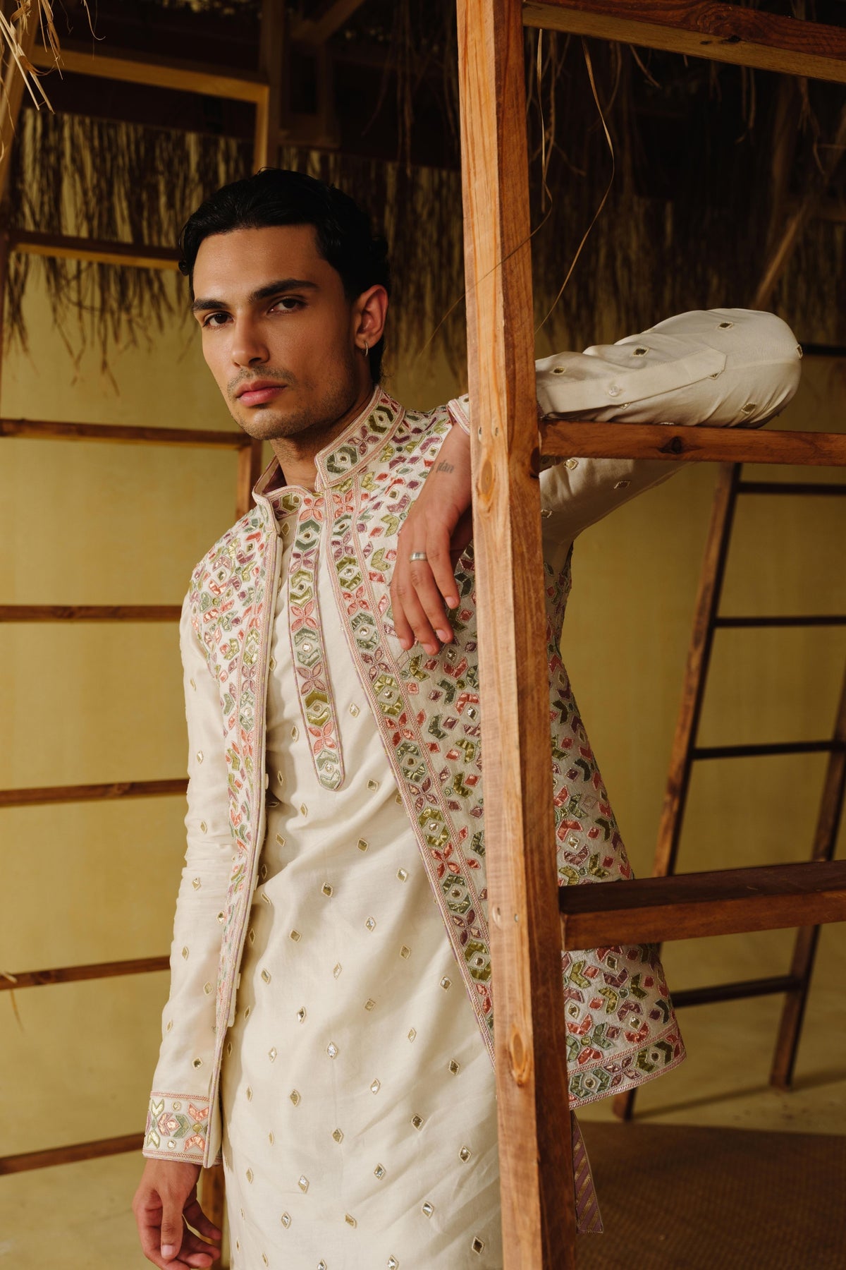 Bagh Nehru Jacket Set