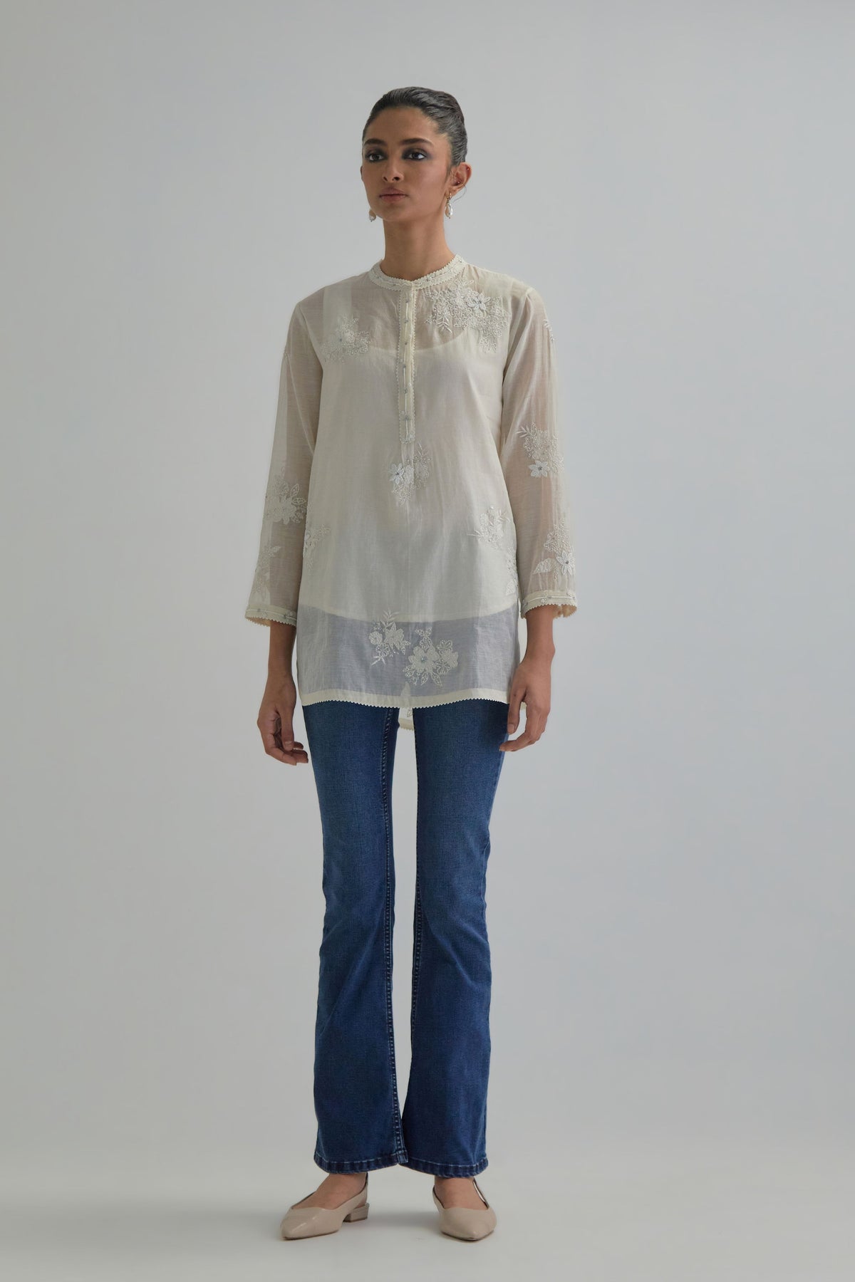 Off White Cotton Top