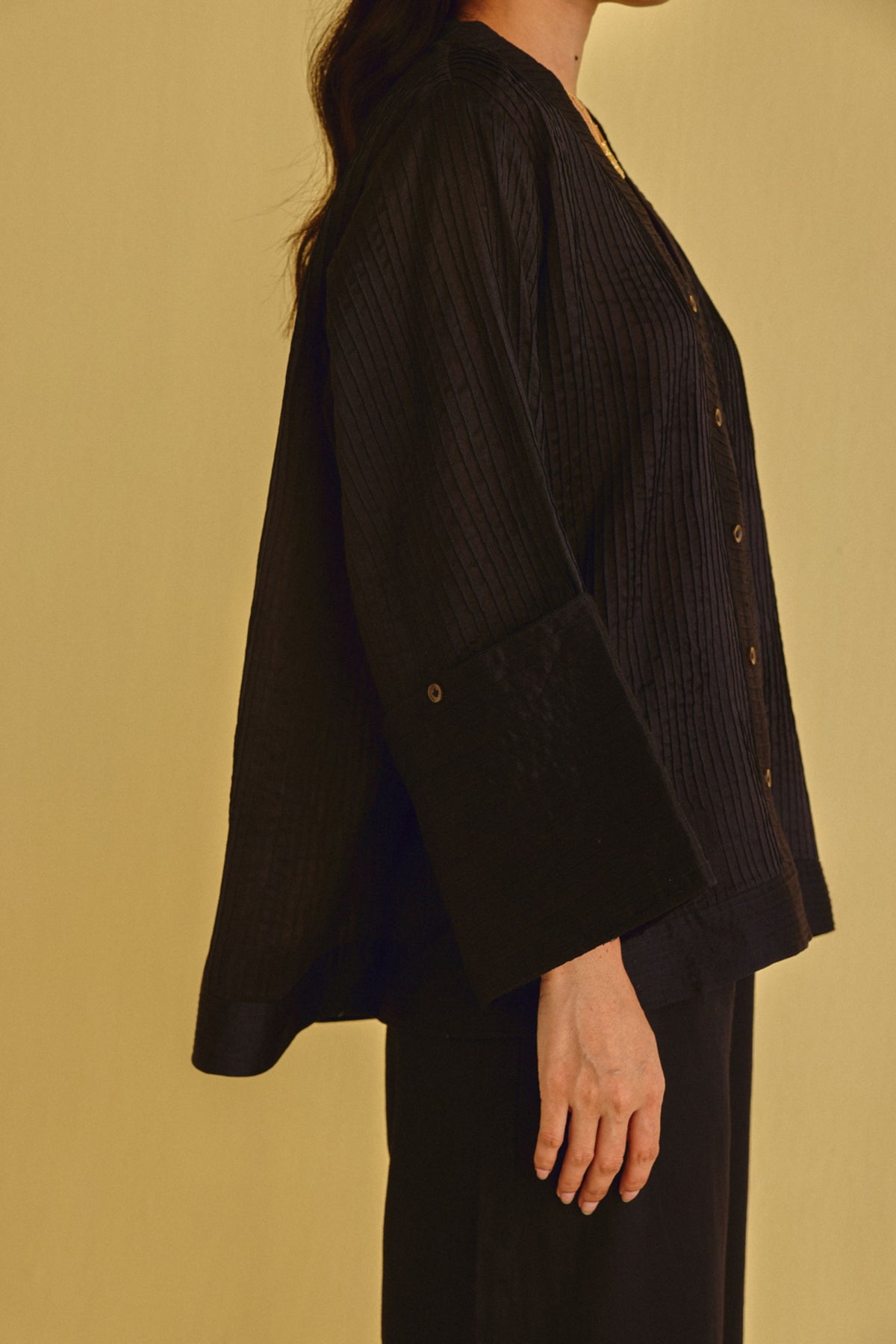 Pintuck Jacket With Palazzos