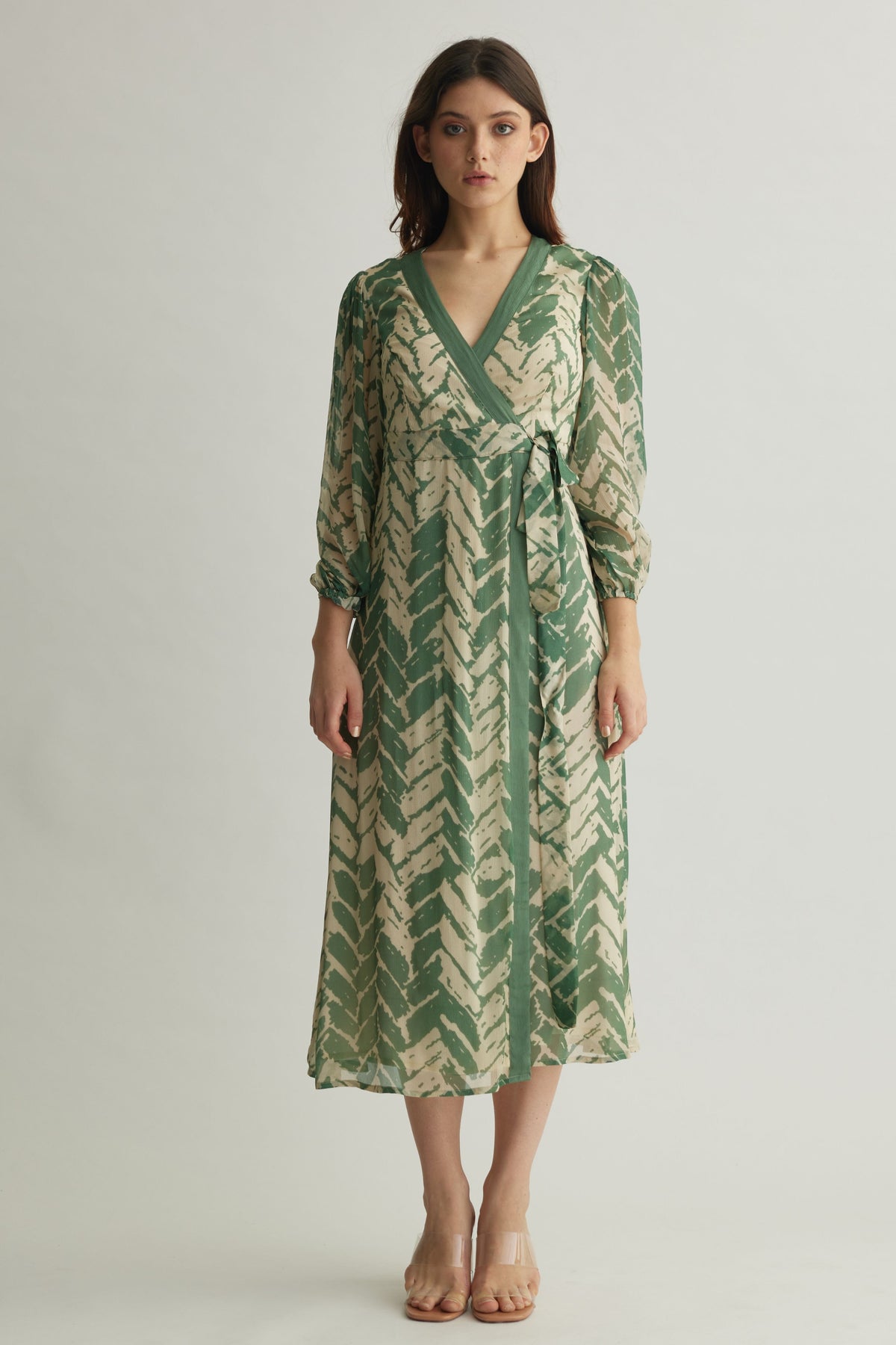Mint Chevron Dress