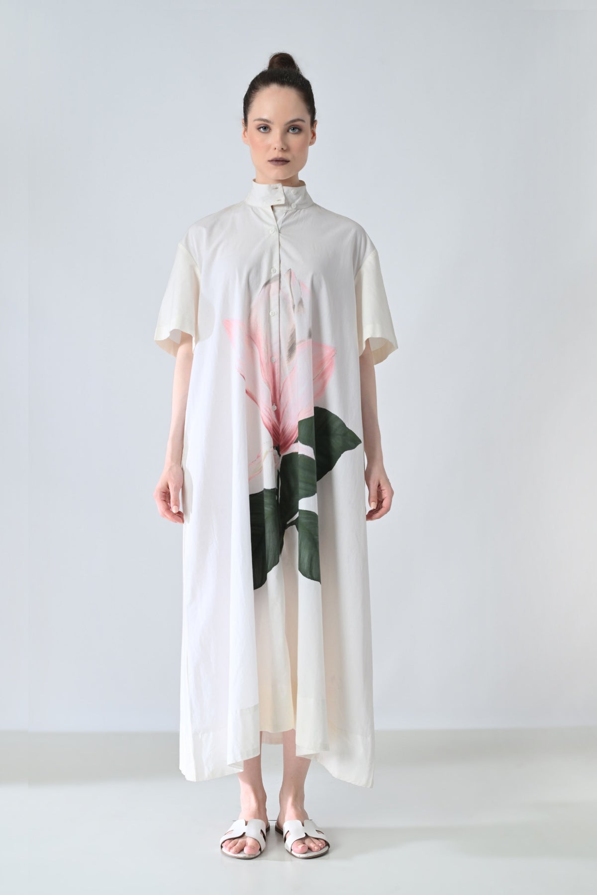 Ivory Blossom Printed Dress