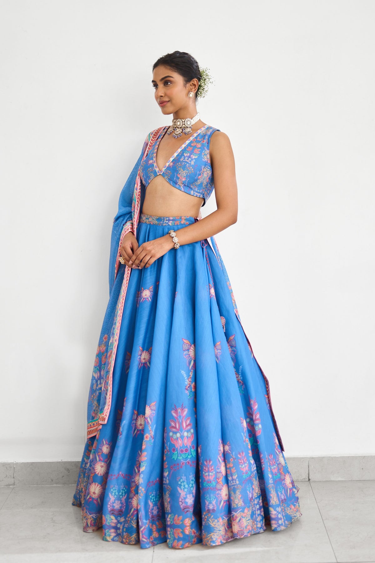 Blue Haze  Lehenga Set