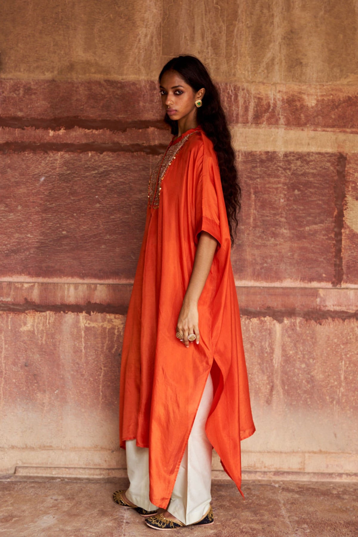 Kesariya Kaftan Set