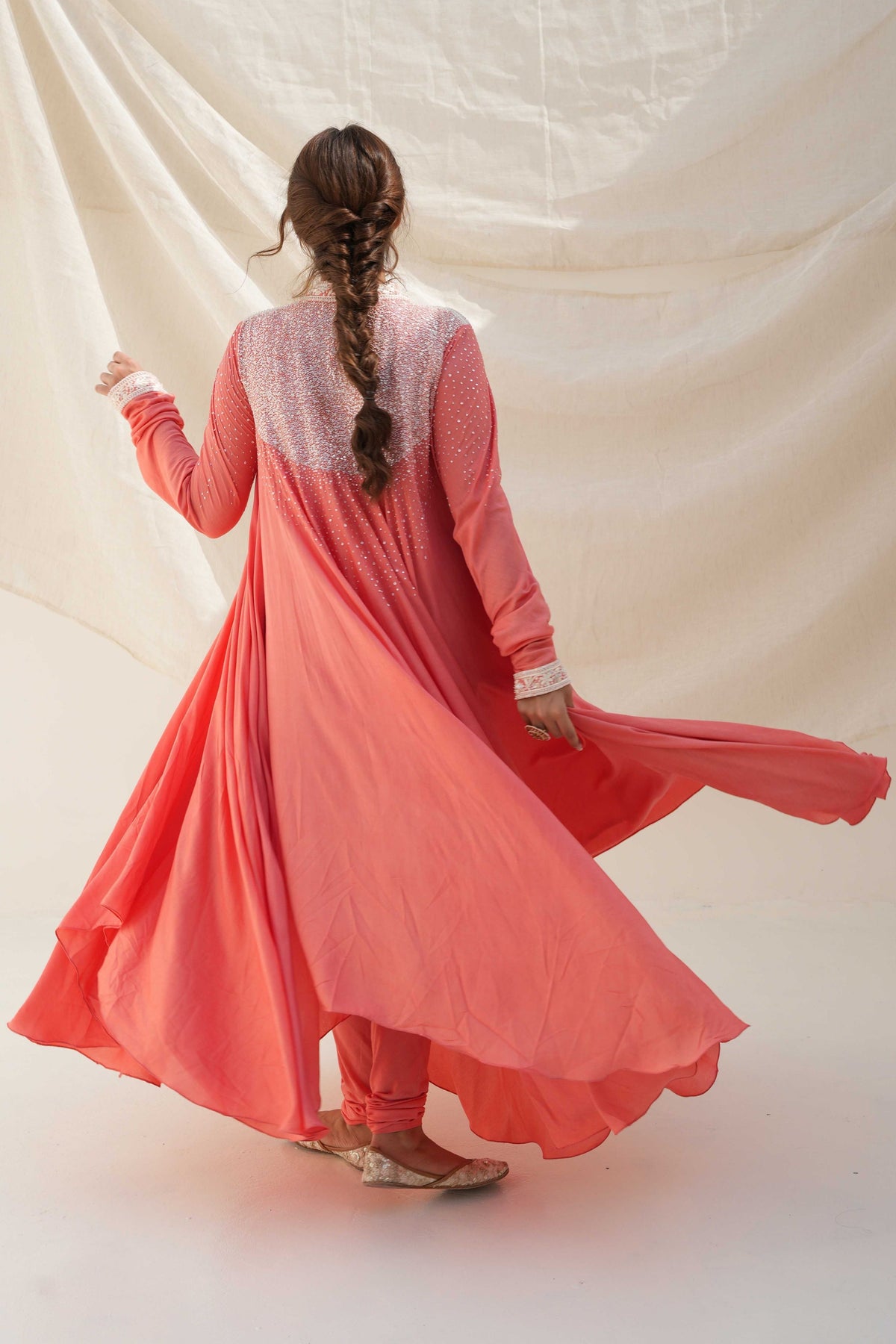 Coral Kurta Set