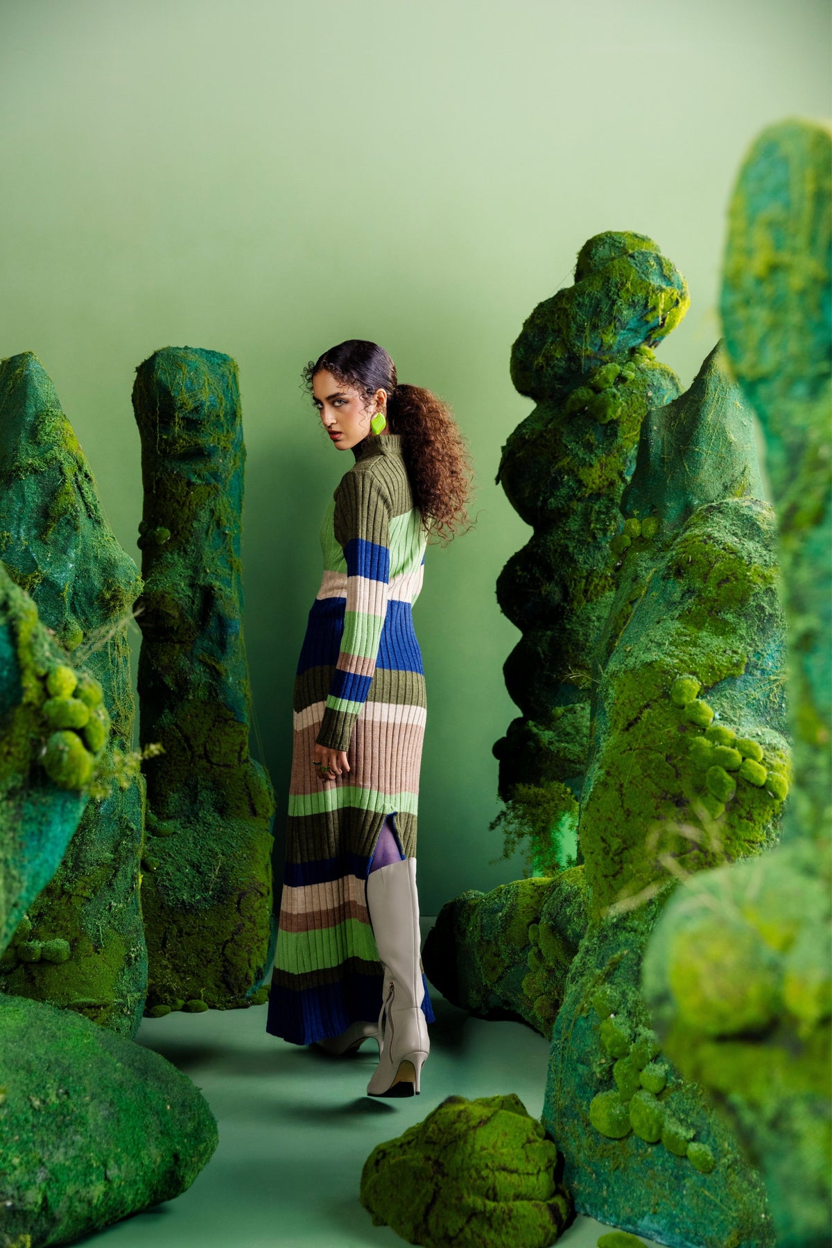 Layered Knit Dress