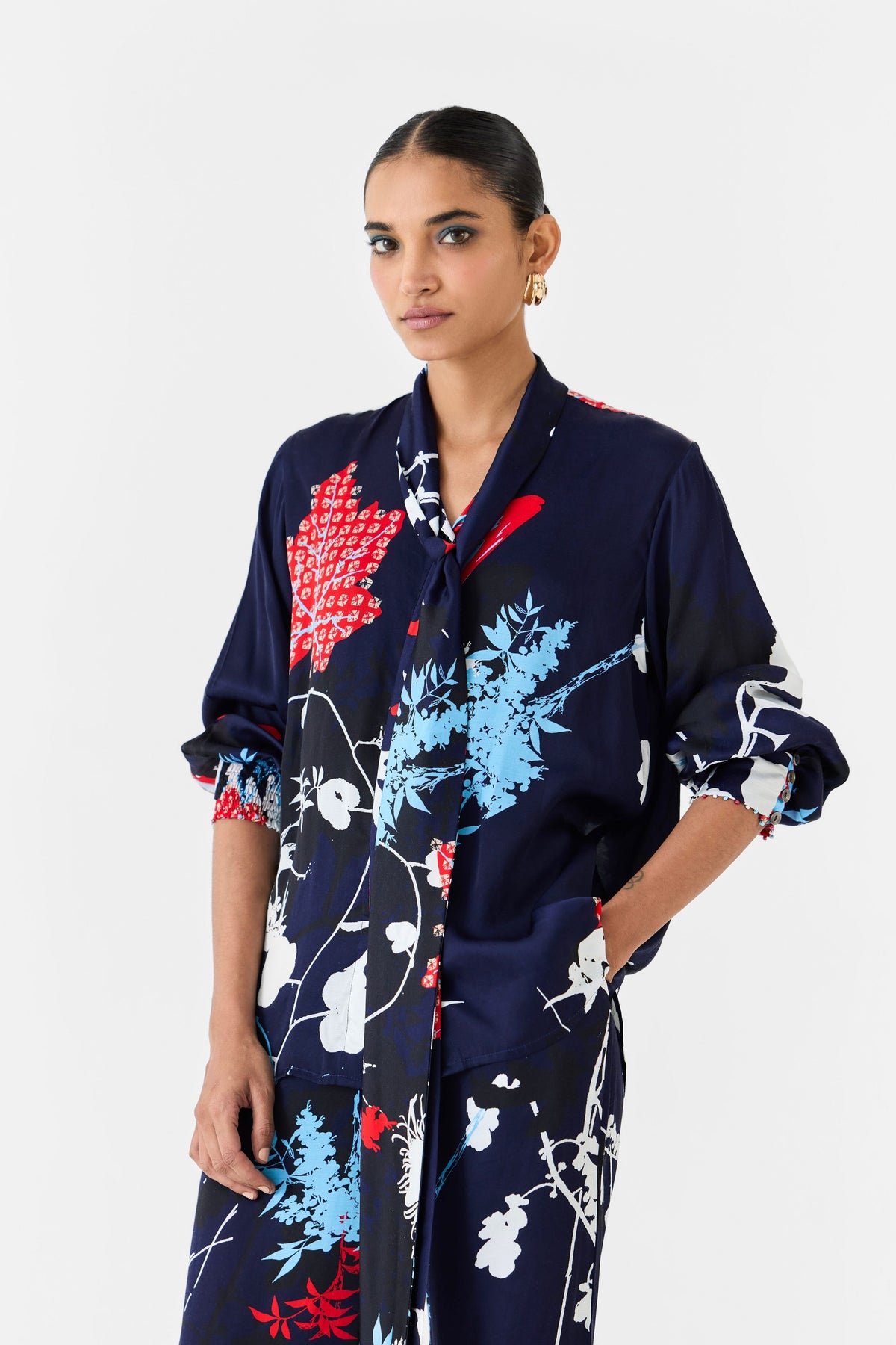 Royal Ikigai Knot Shirt Set