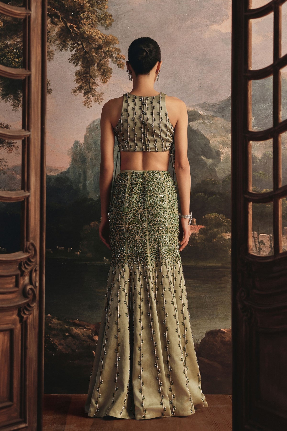 Green Lehenga