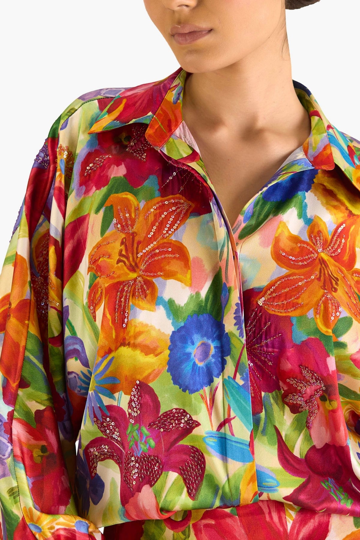 Hockney Floral Printed Shirt
