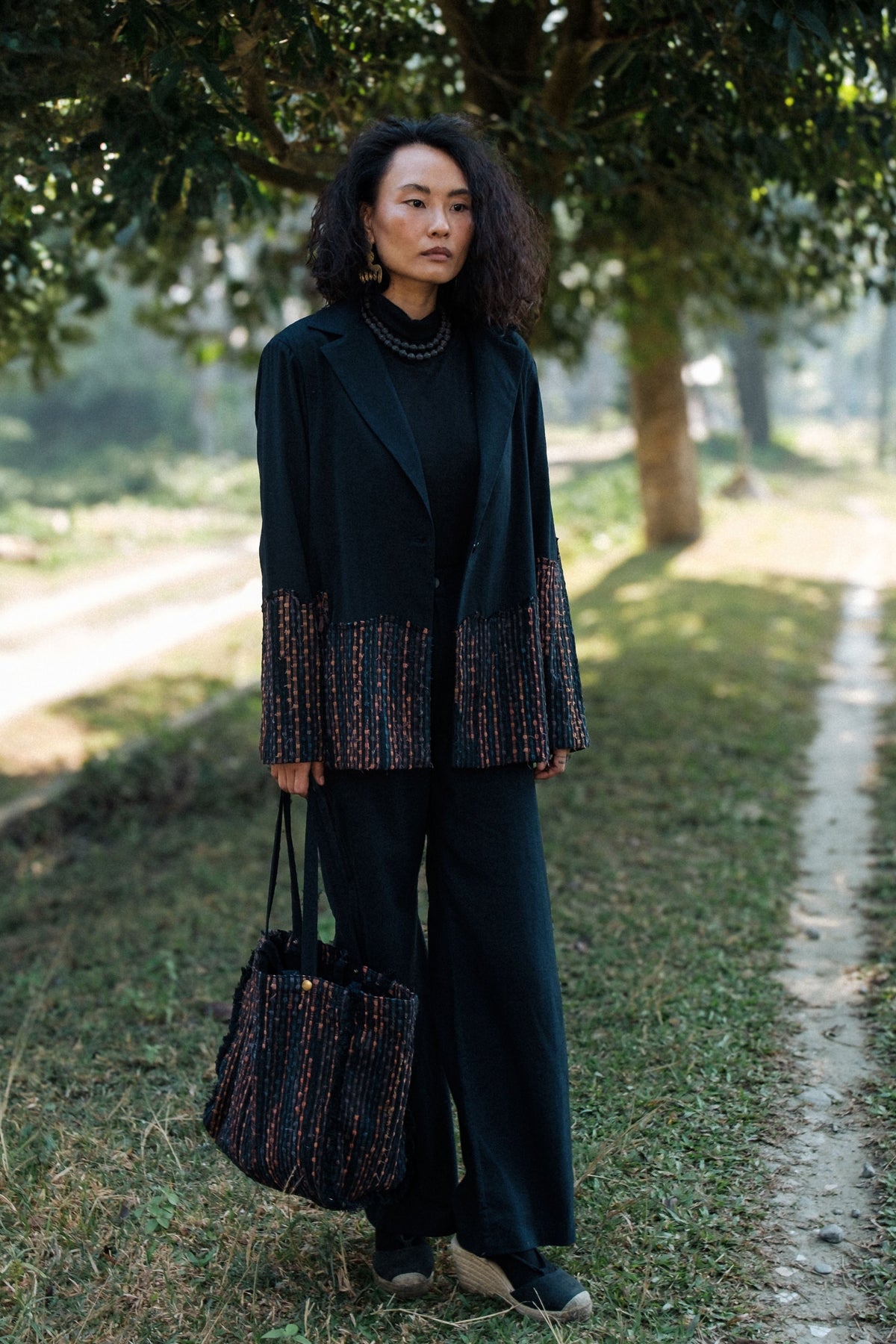 Ying Yang Black Copper Blazer