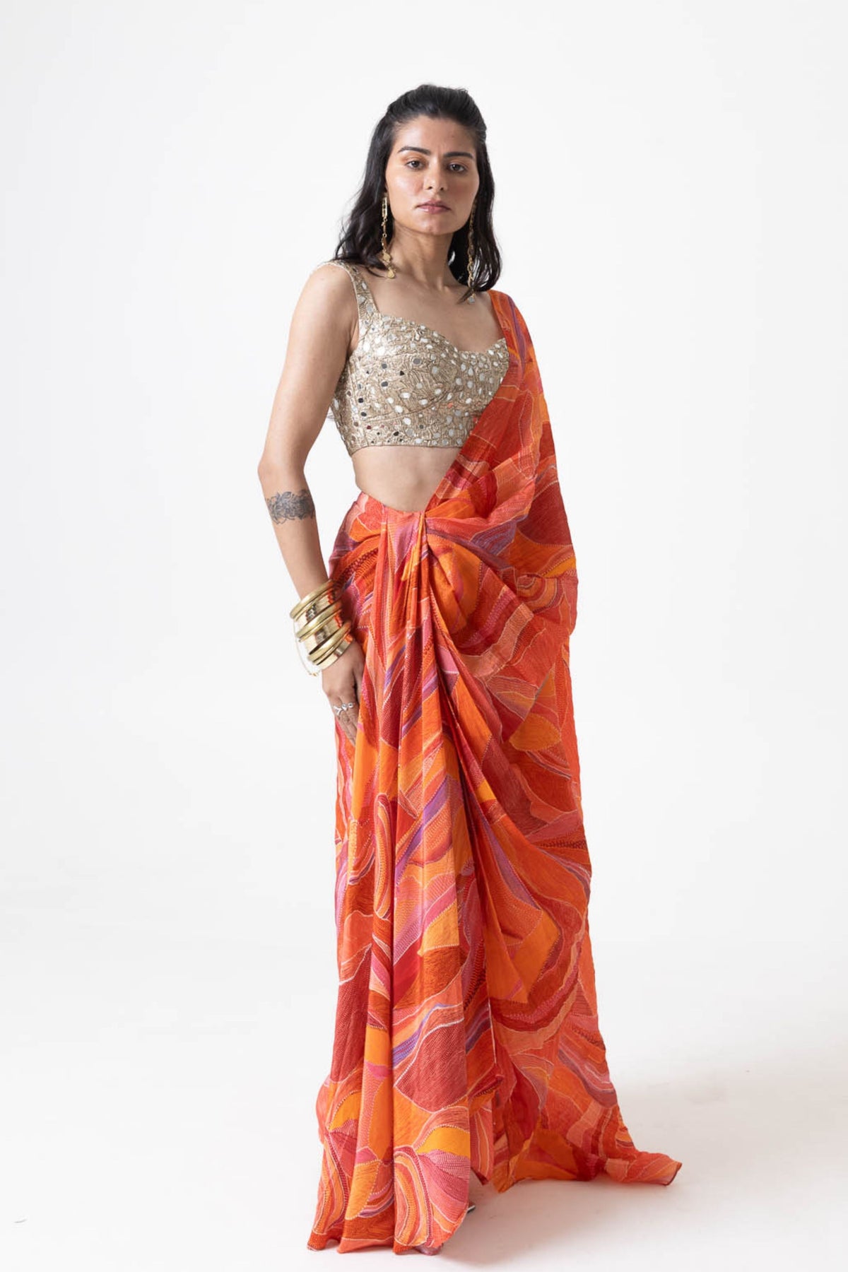 Sera Drape Saree Set